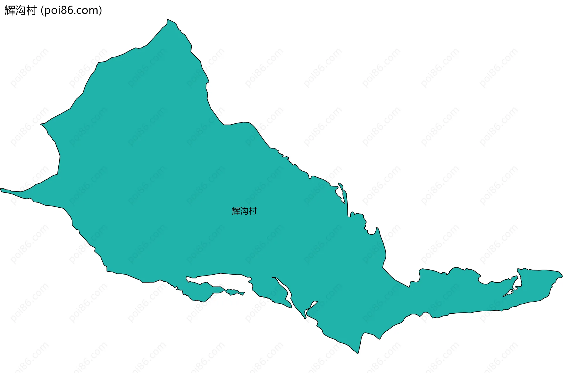辉沟村边界地图