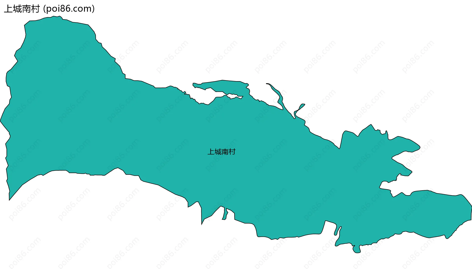 上城南村边界地图