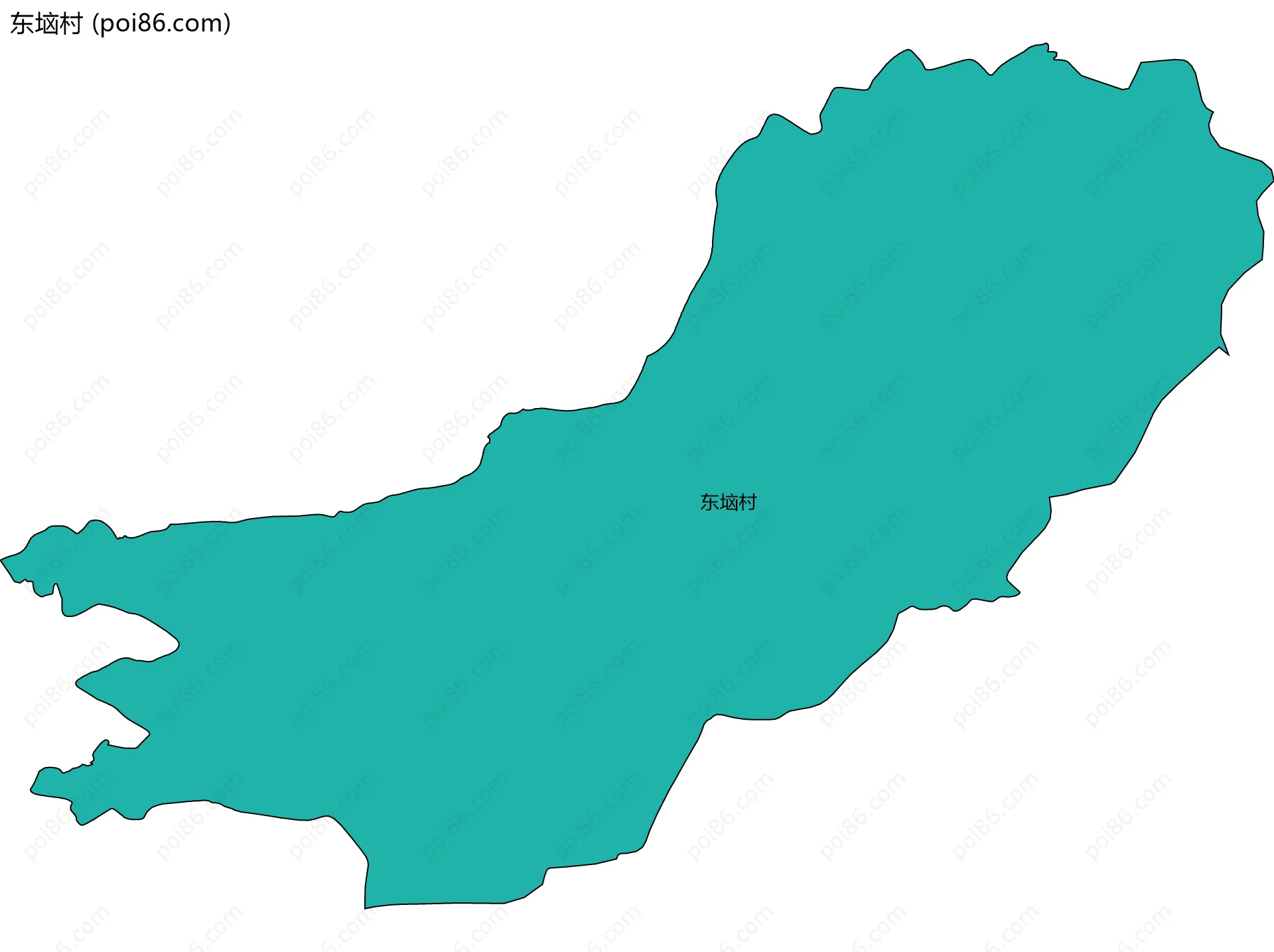 东垴村边界地图