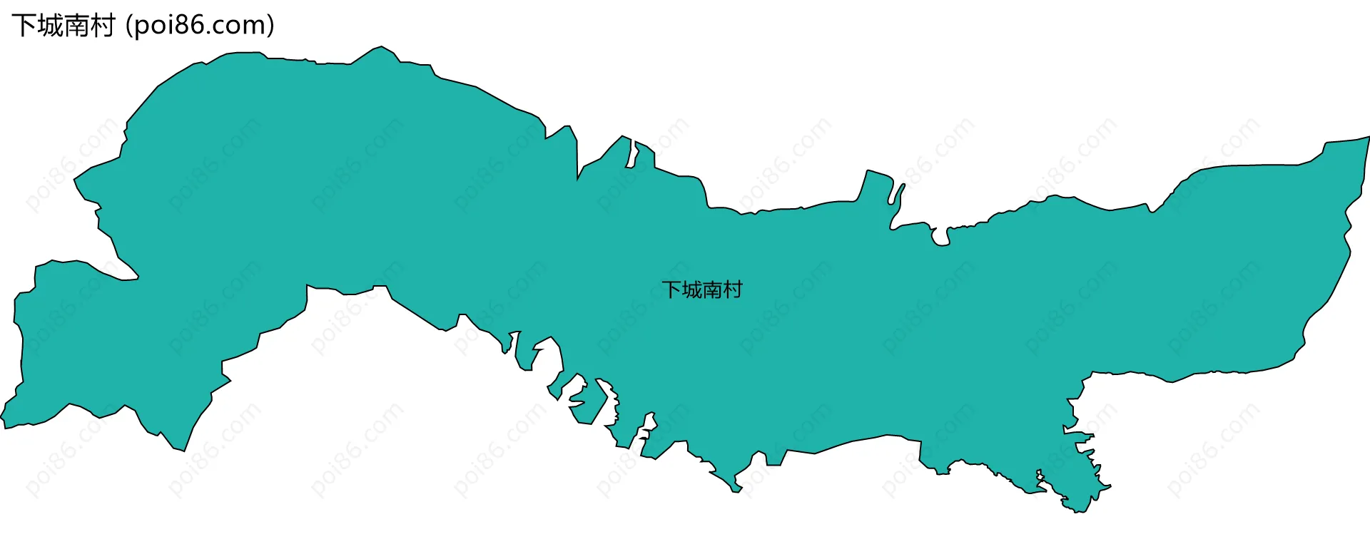 下城南村边界地图