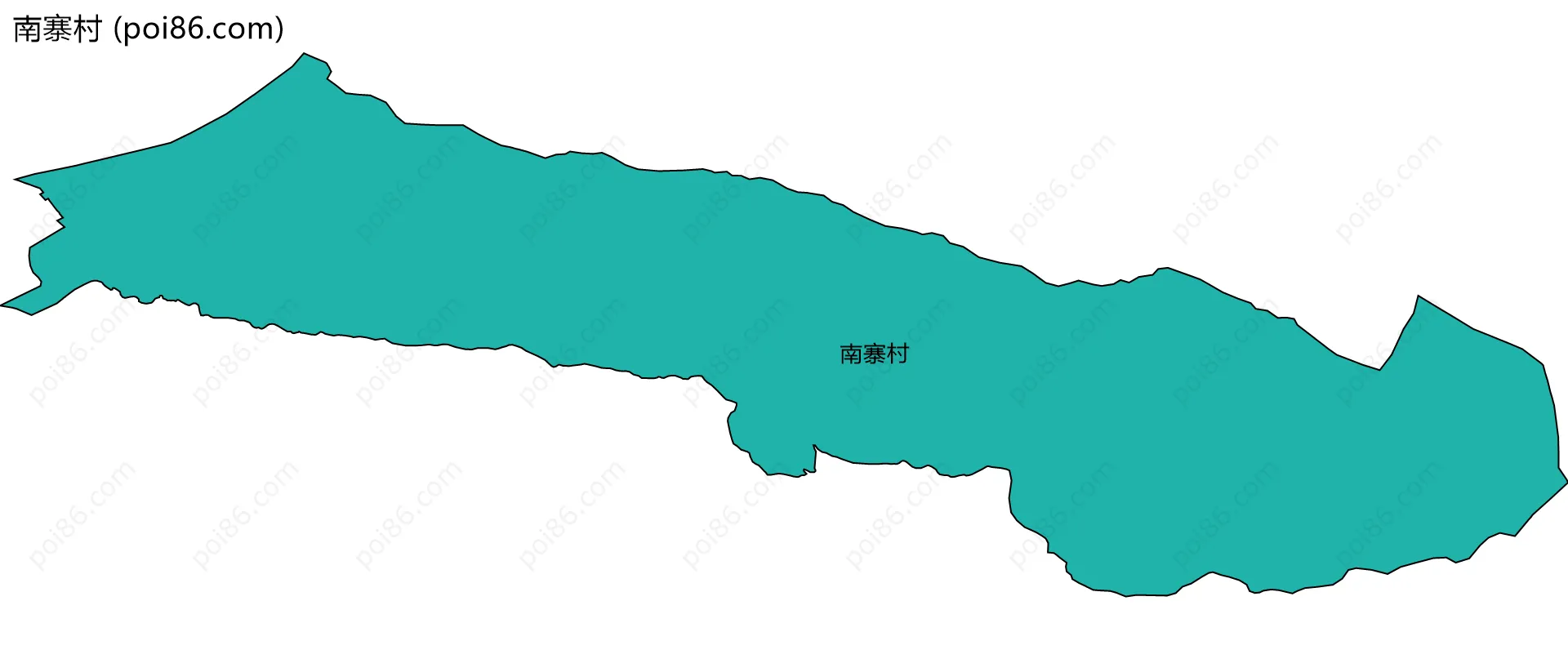 南寨村边界地图