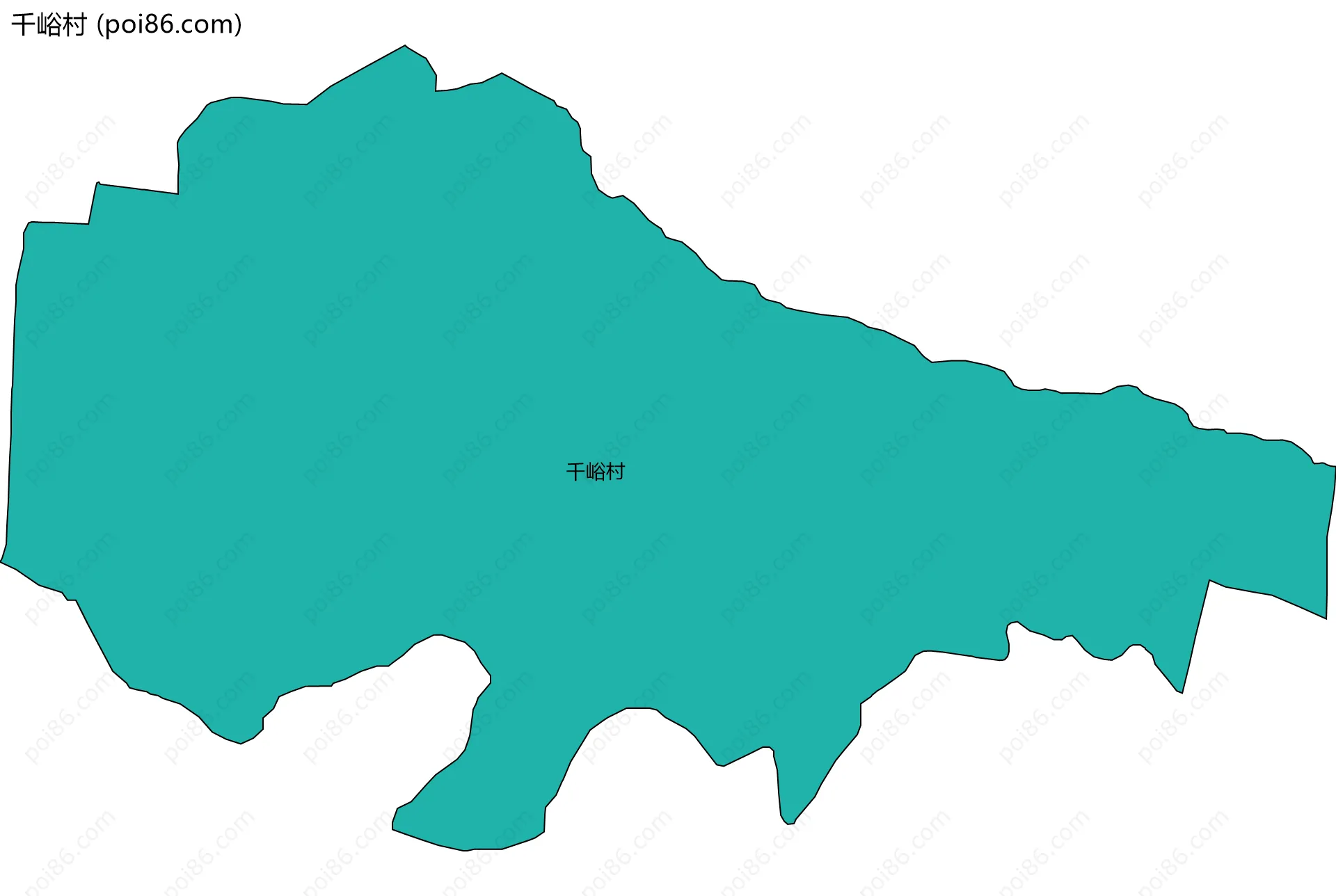 千峪村边界地图