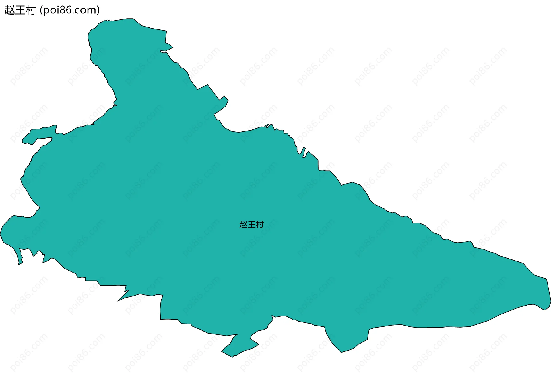 赵王村边界地图