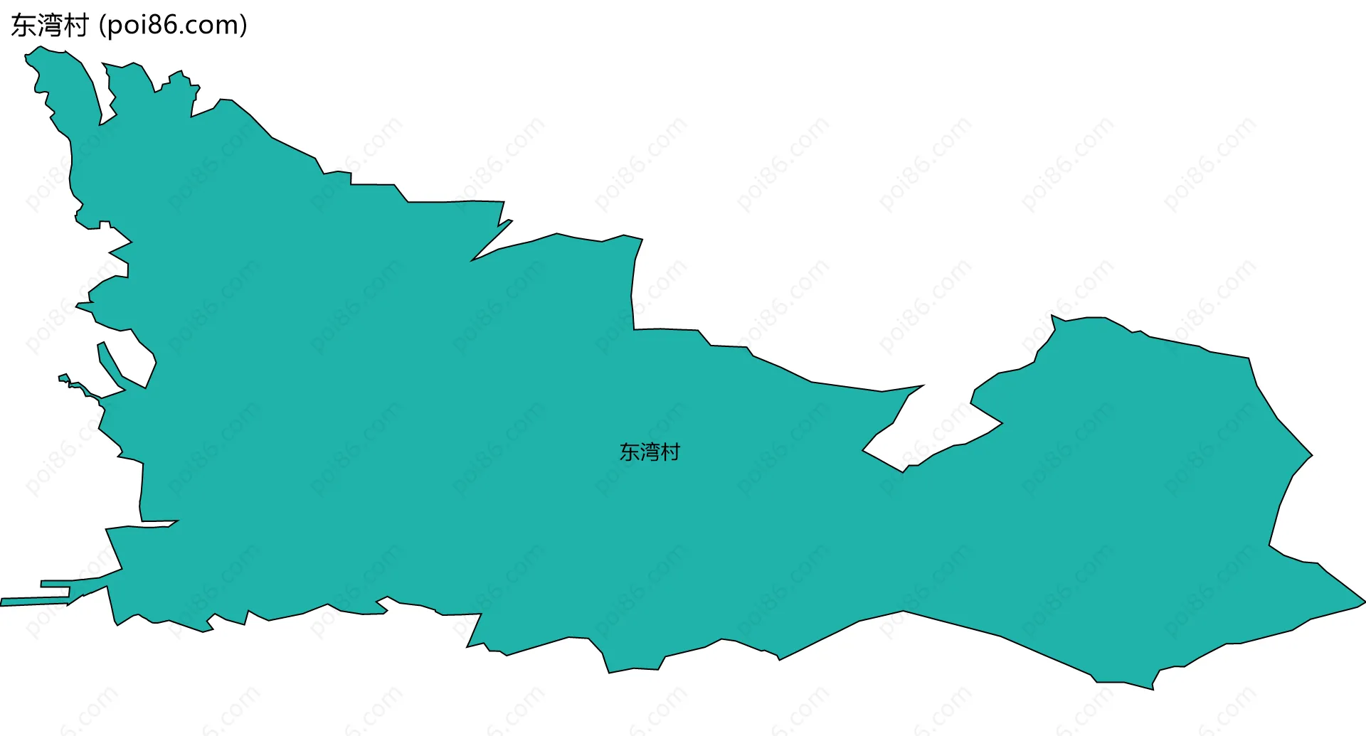 东湾村边界地图