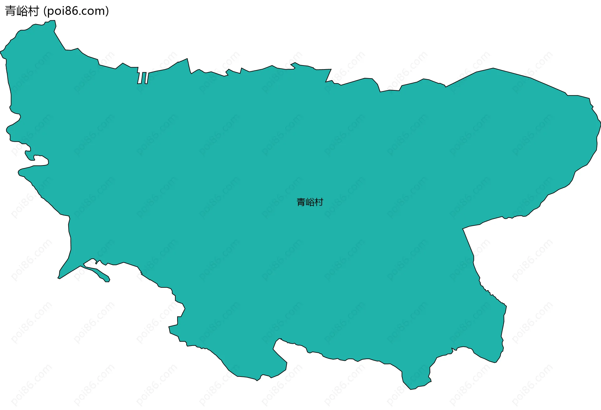 青峪村边界地图