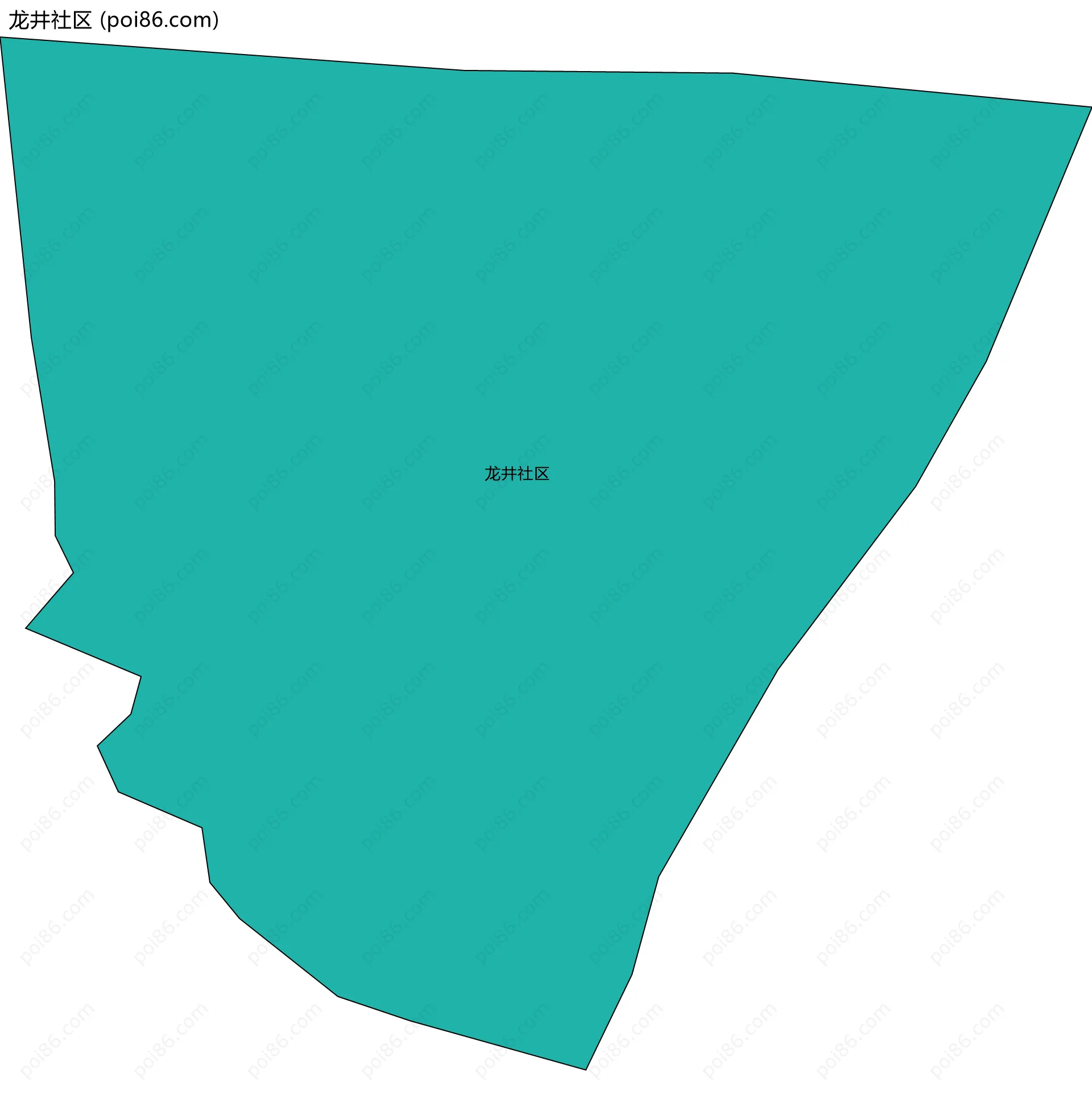 龙井社区边界地图