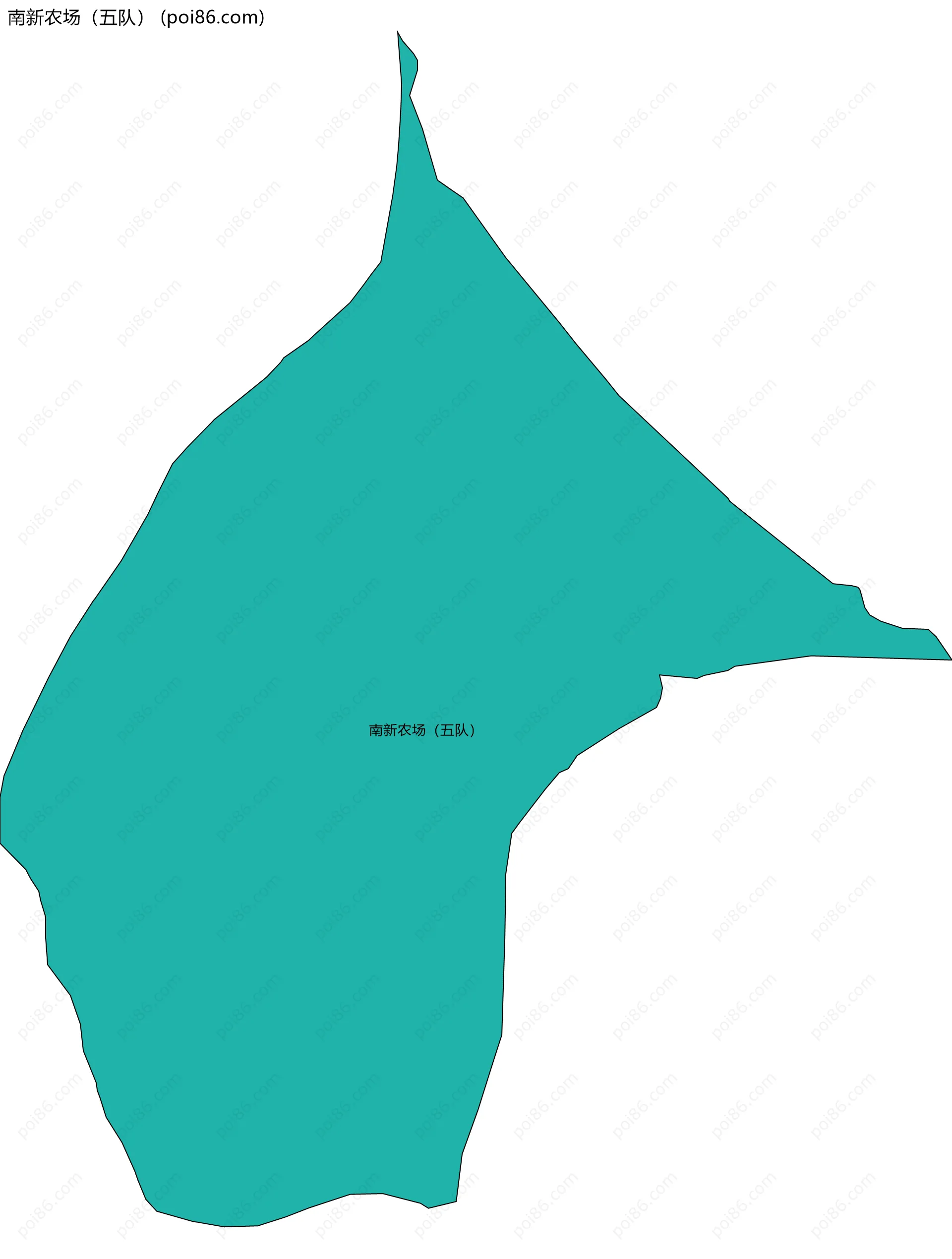 南新农场（五队）边界地图