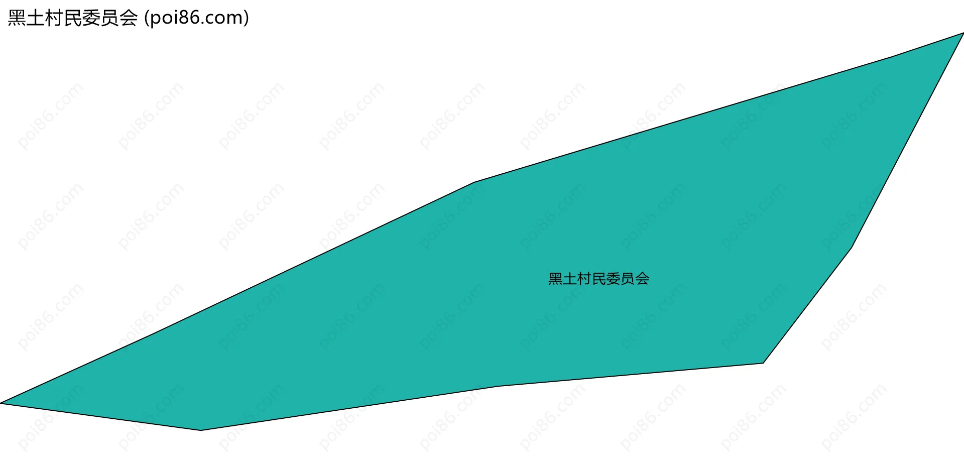 黑土村民委员会边界地图