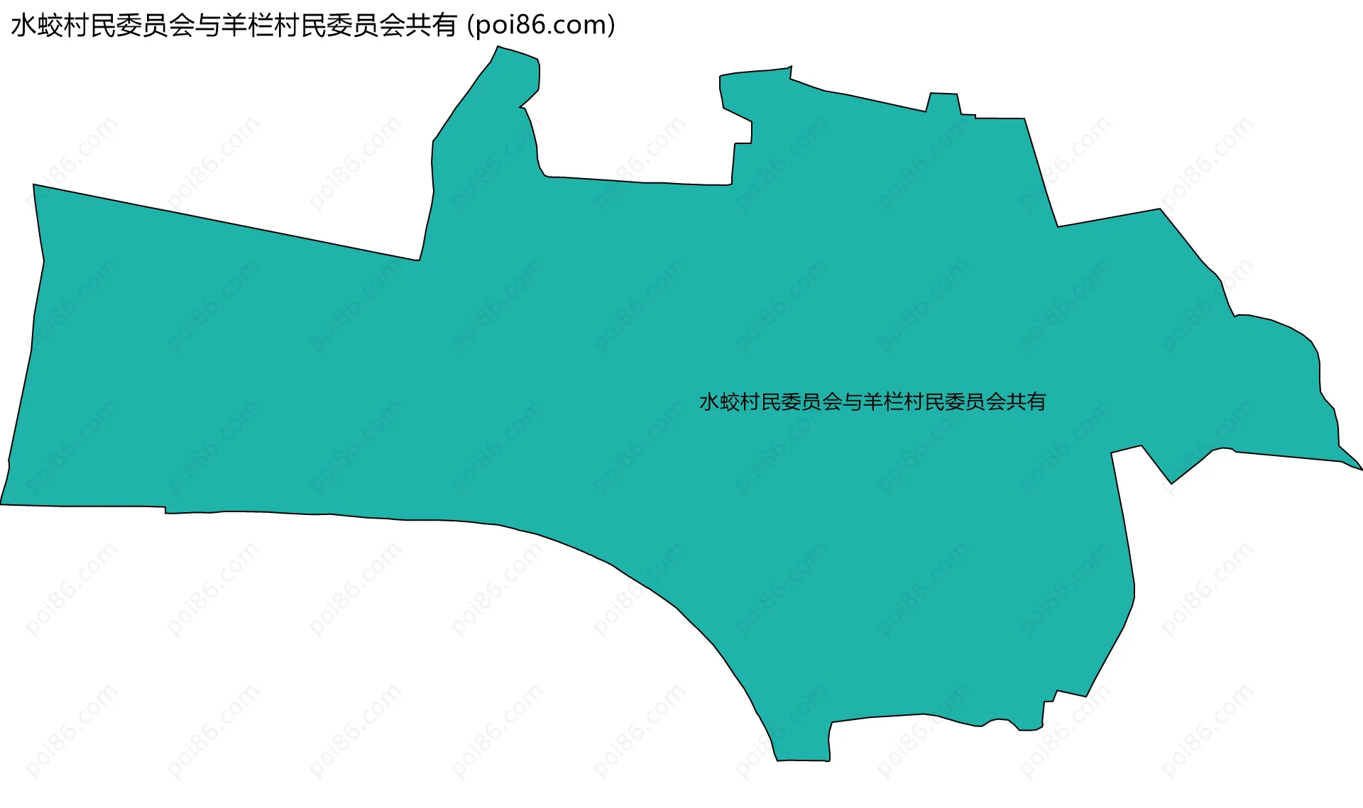 水蛟村民委员会与羊栏村民委员会共有边界地图