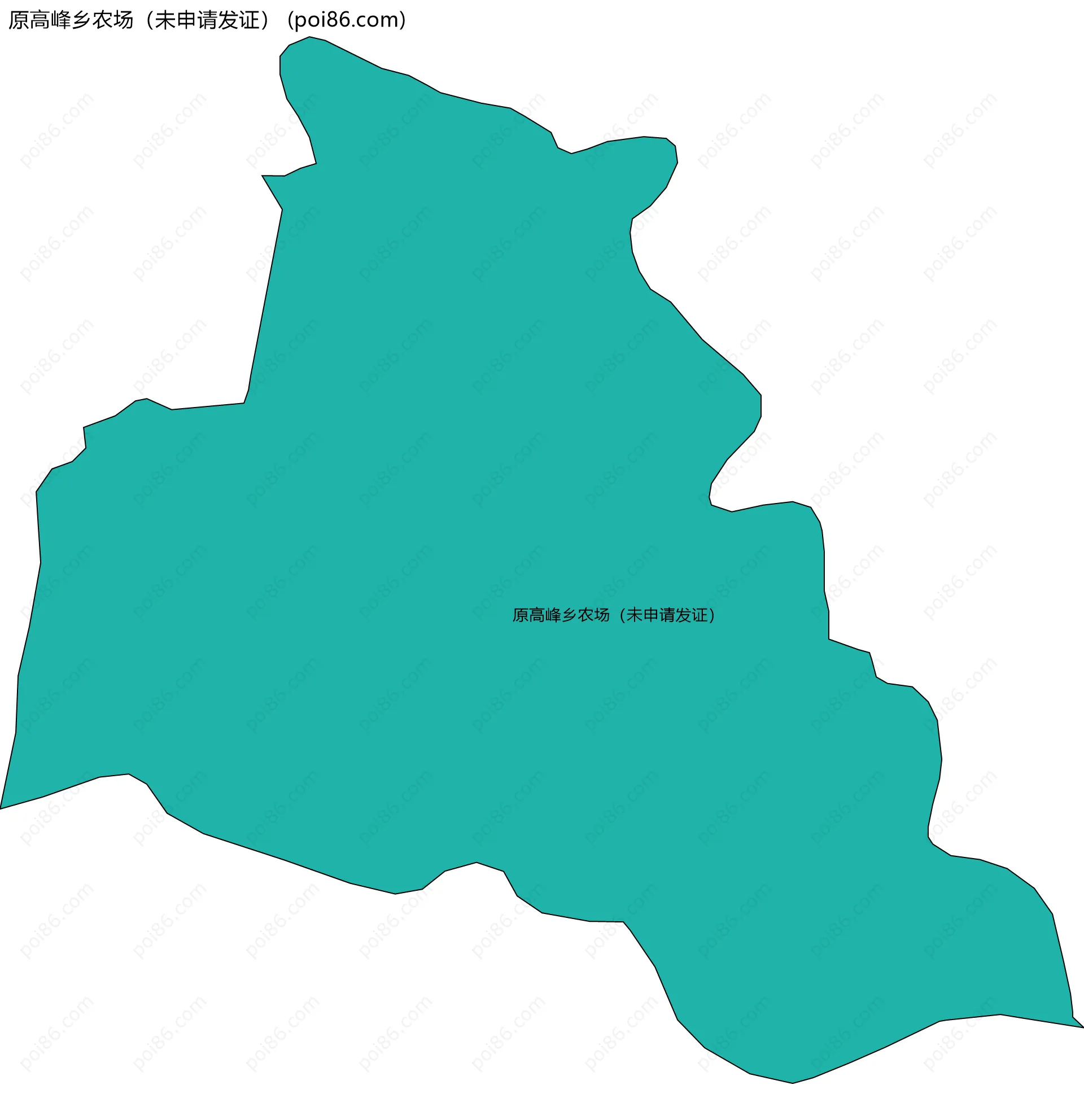 原高峰乡农场（未申请发证）边界地图