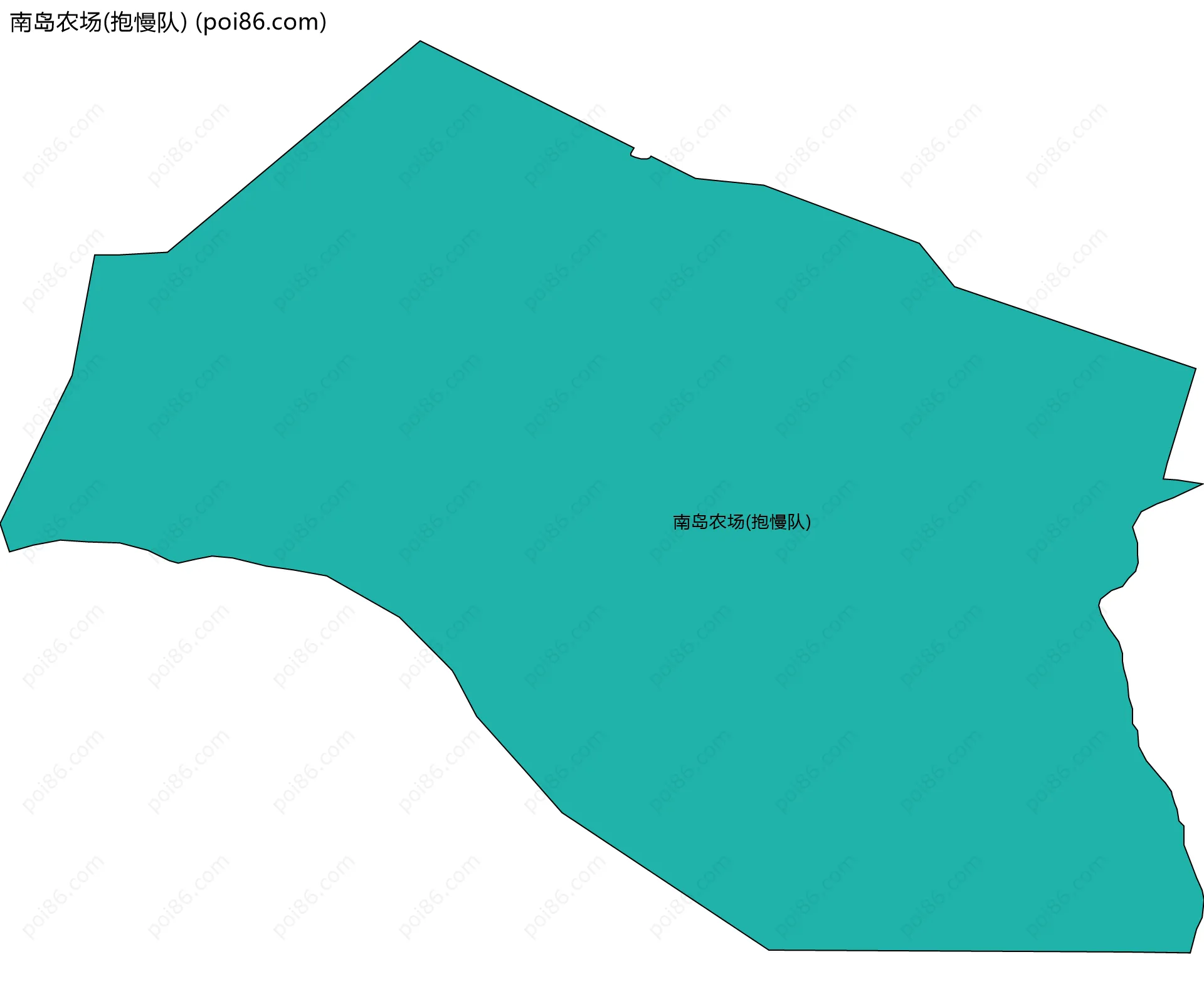 南岛农场(抱慢队)边界地图