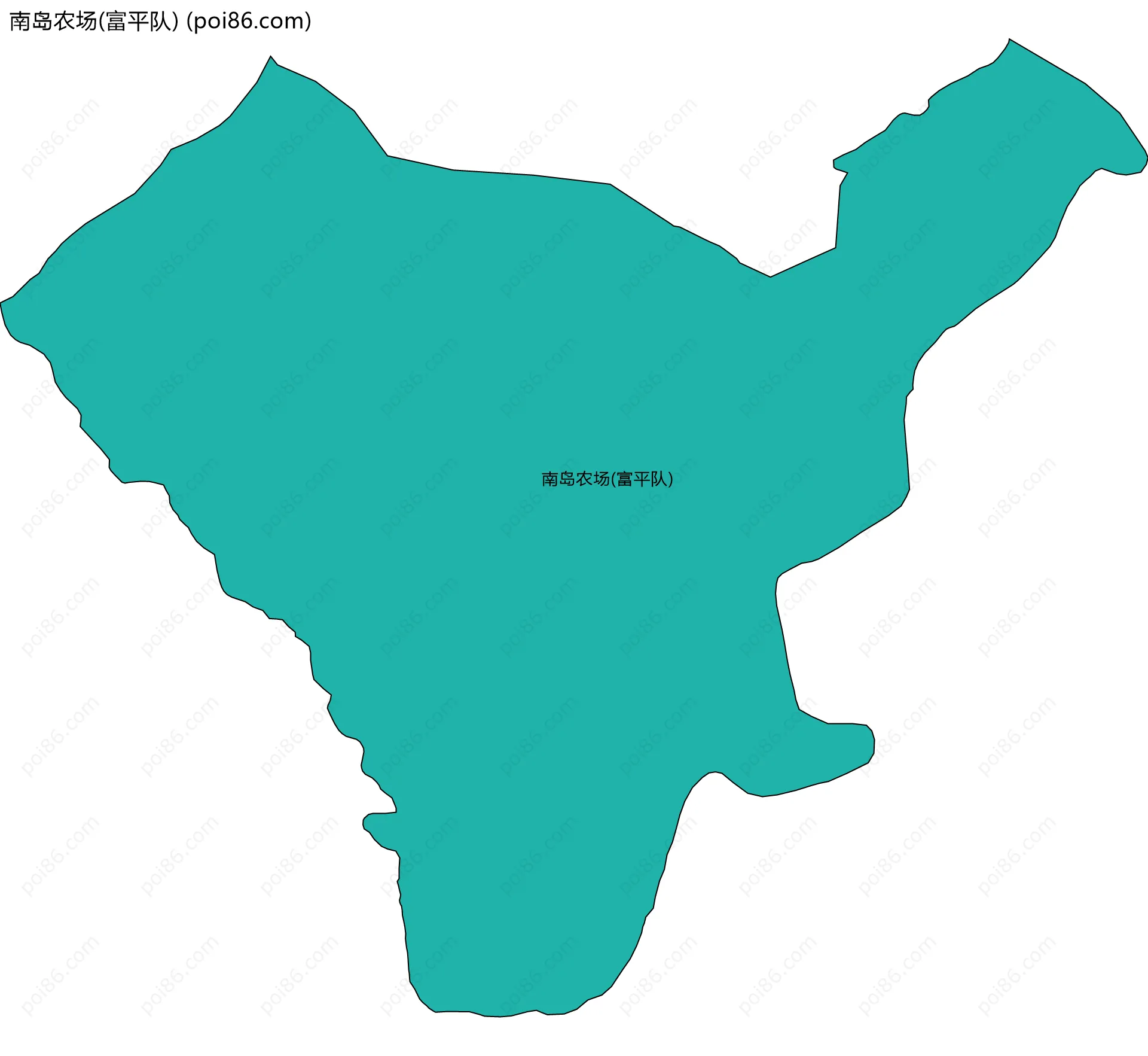 南岛农场(富平队)边界地图