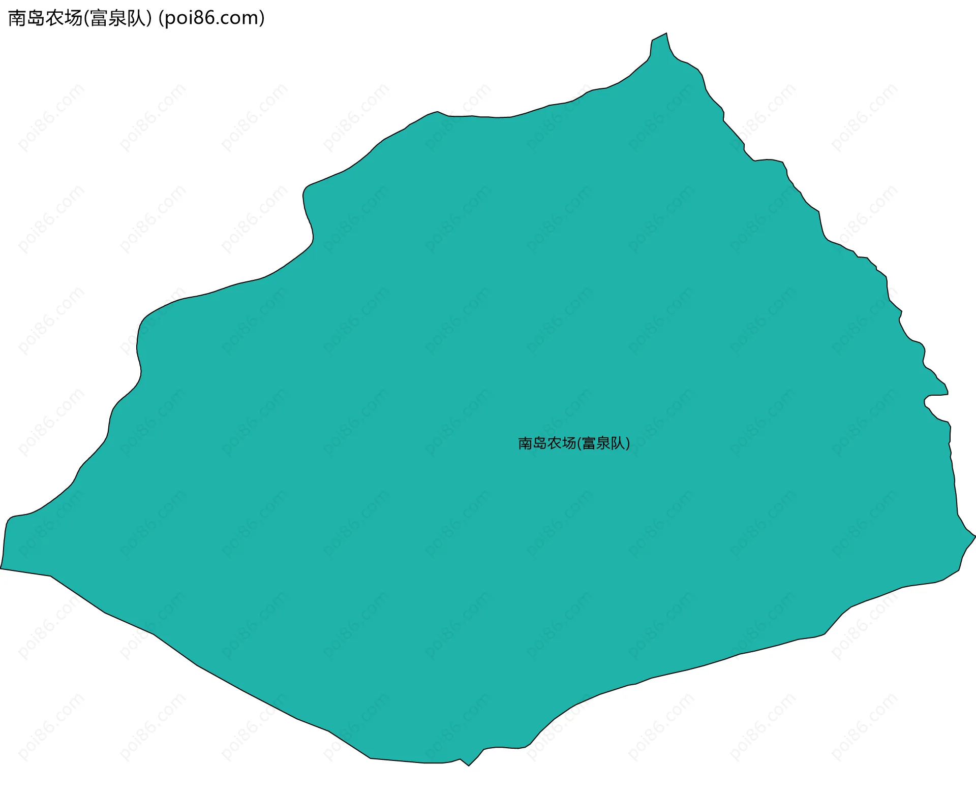 南岛农场(富泉队)边界地图