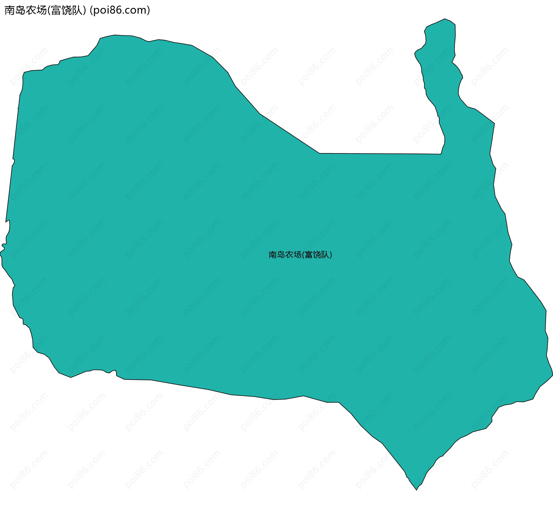 南岛农场(富饶队)边界地图