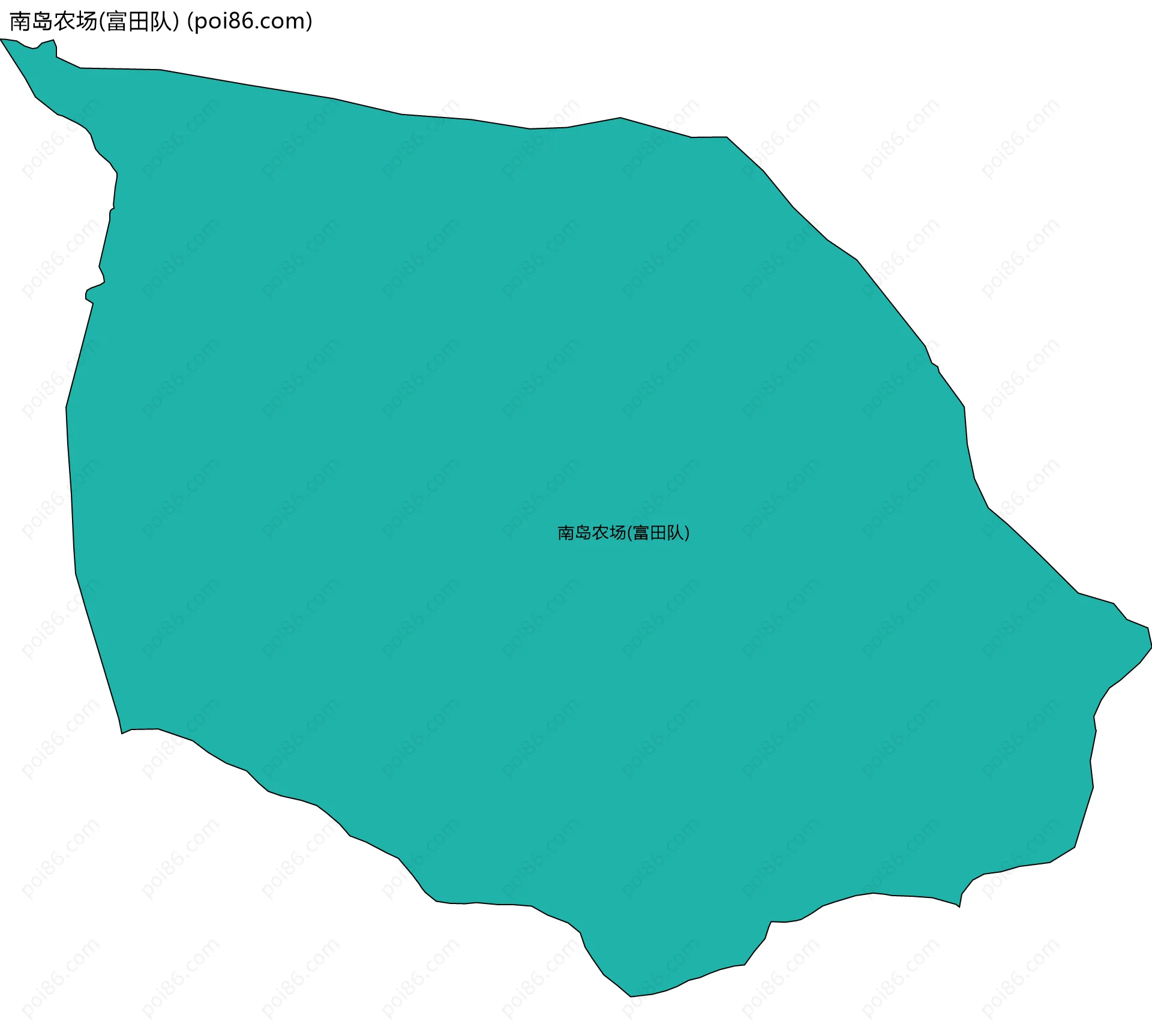 南岛农场(富田队)边界地图