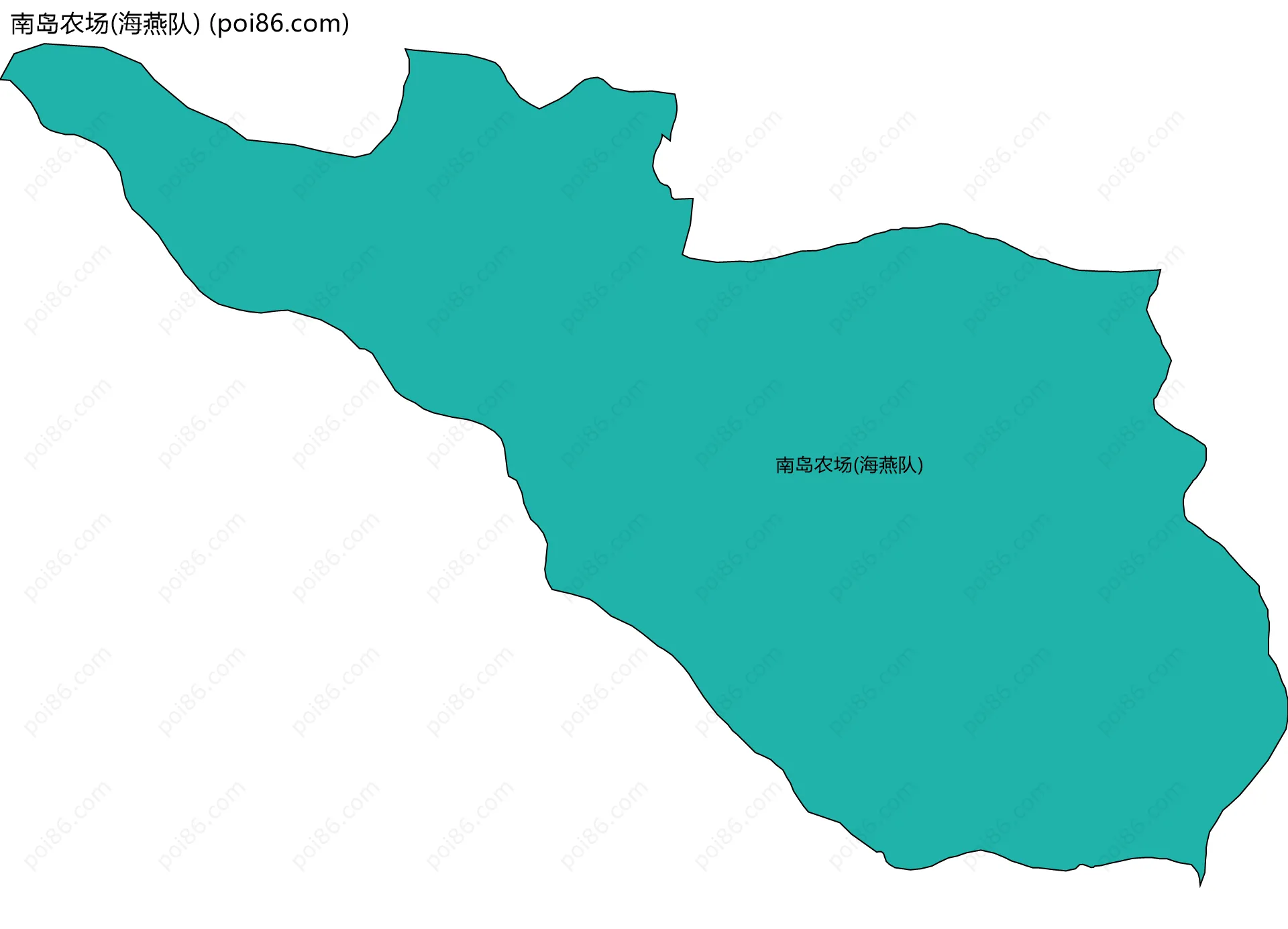 南岛农场(海燕队)边界地图