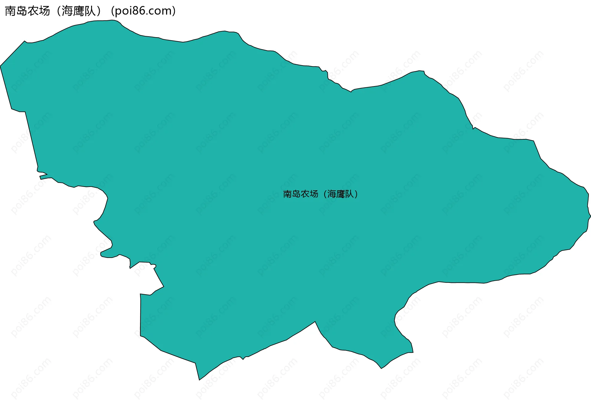 南岛农场（海鹰队）边界地图