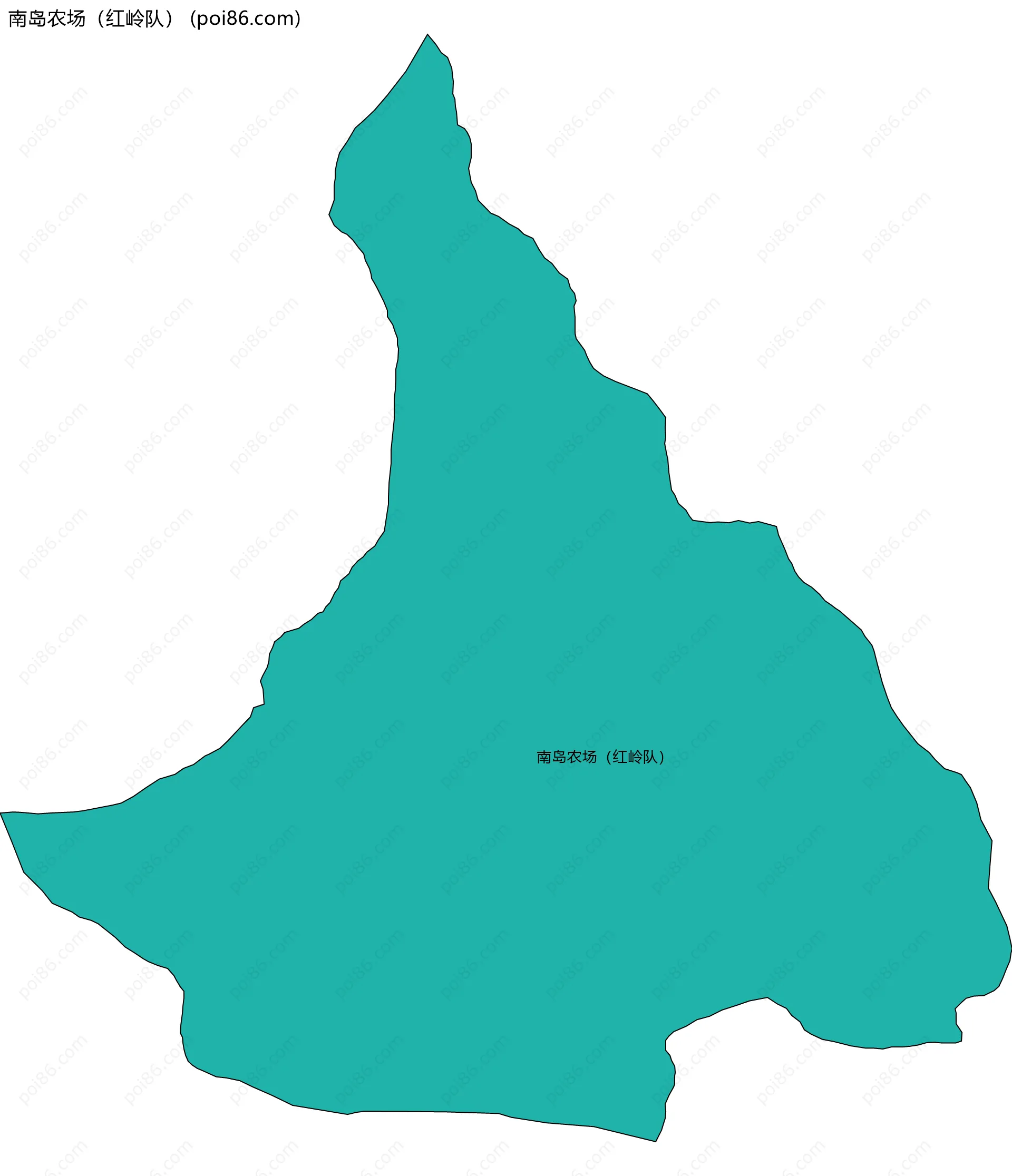 南岛农场（红岭队）边界地图