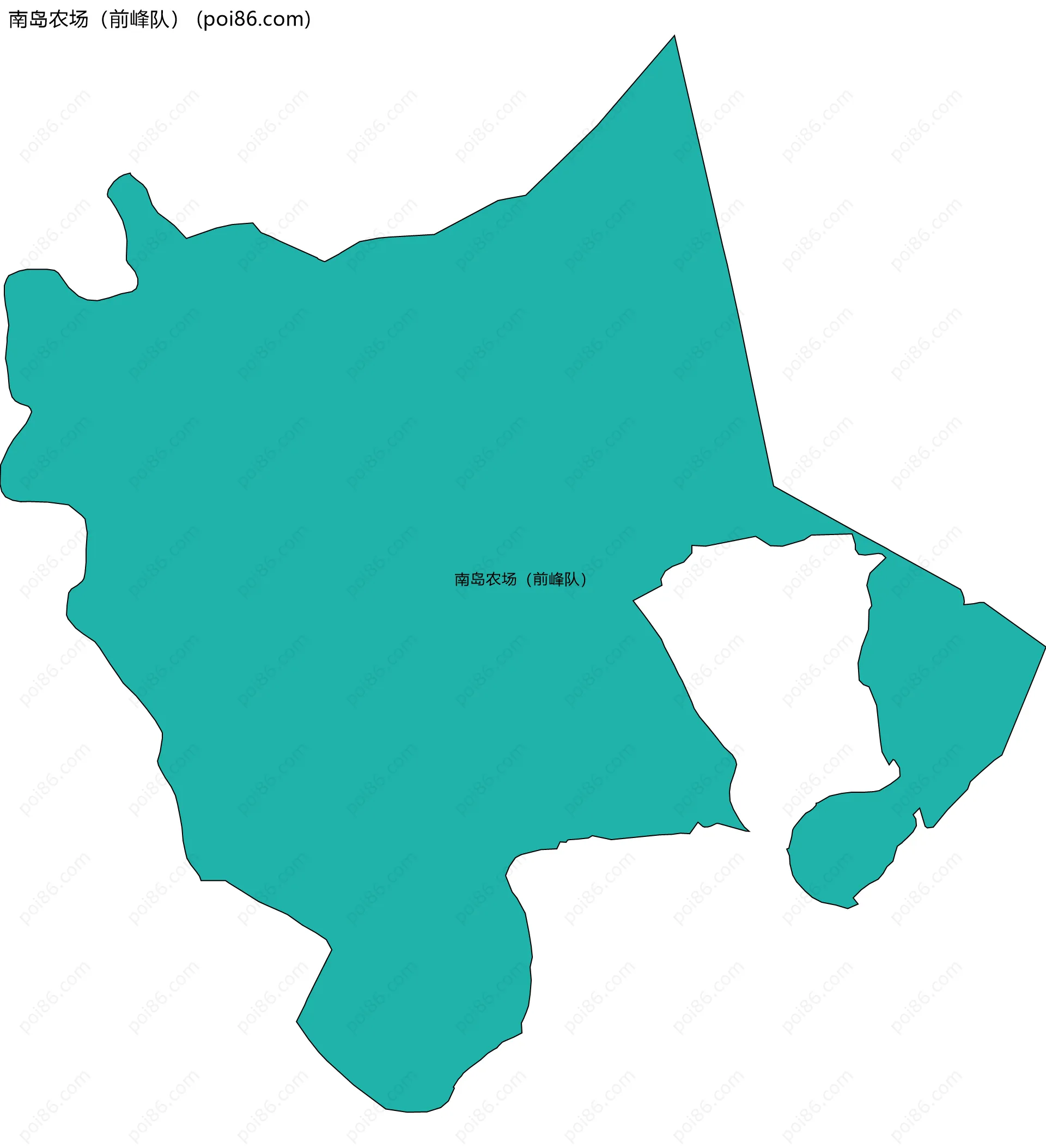 南岛农场（前峰队）边界地图