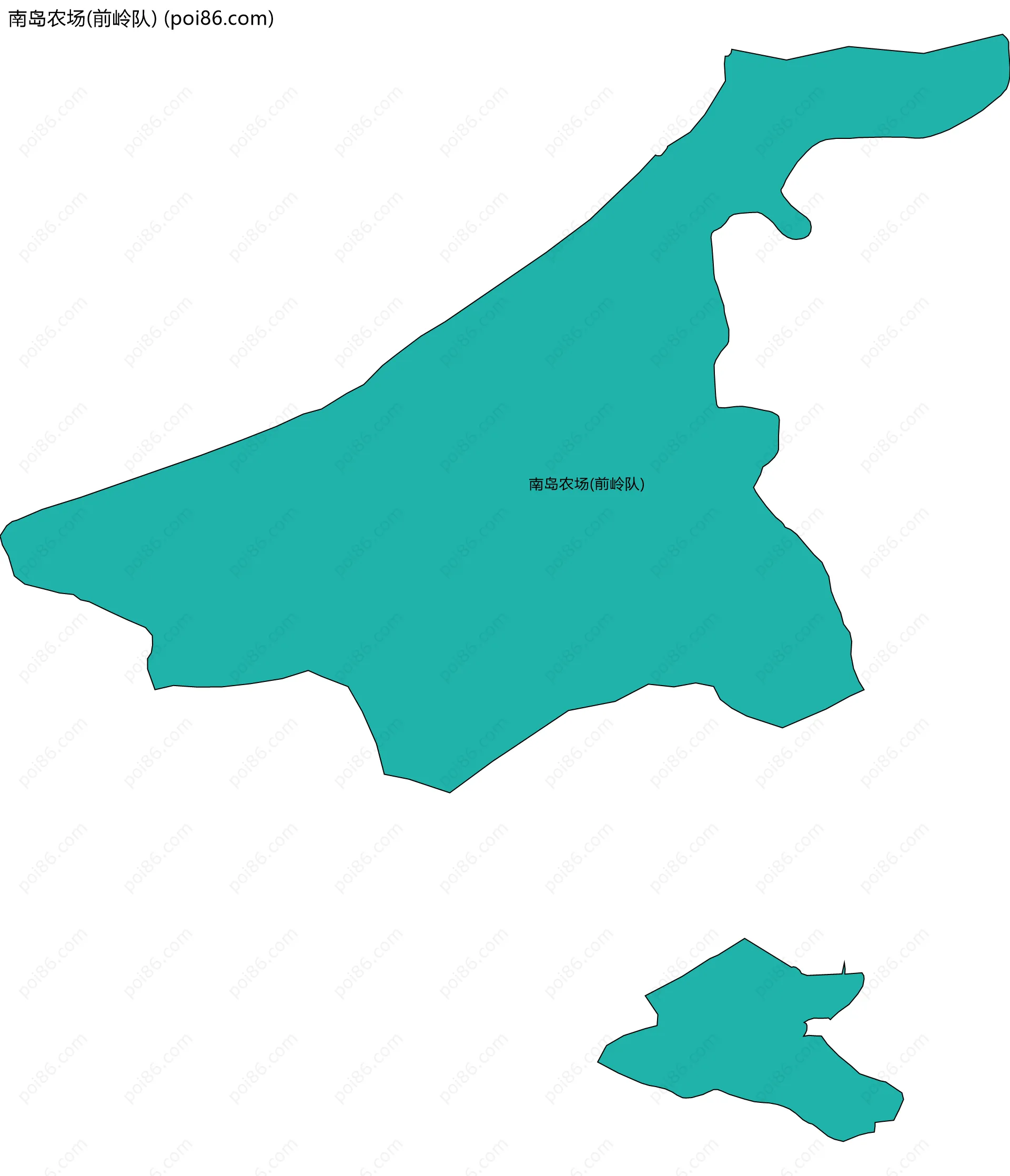南岛农场(前岭队)边界地图