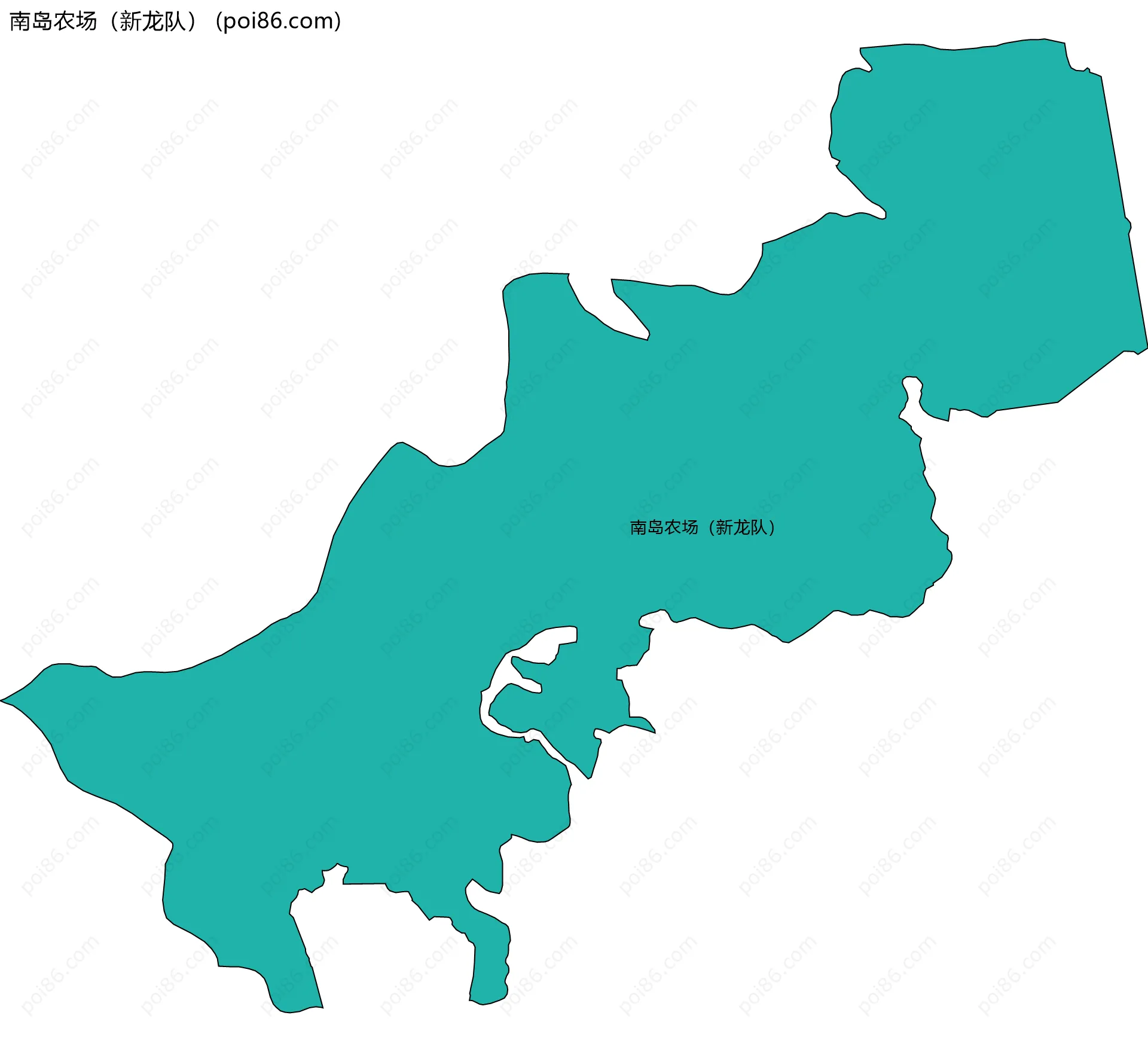 南岛农场（新龙队）边界地图