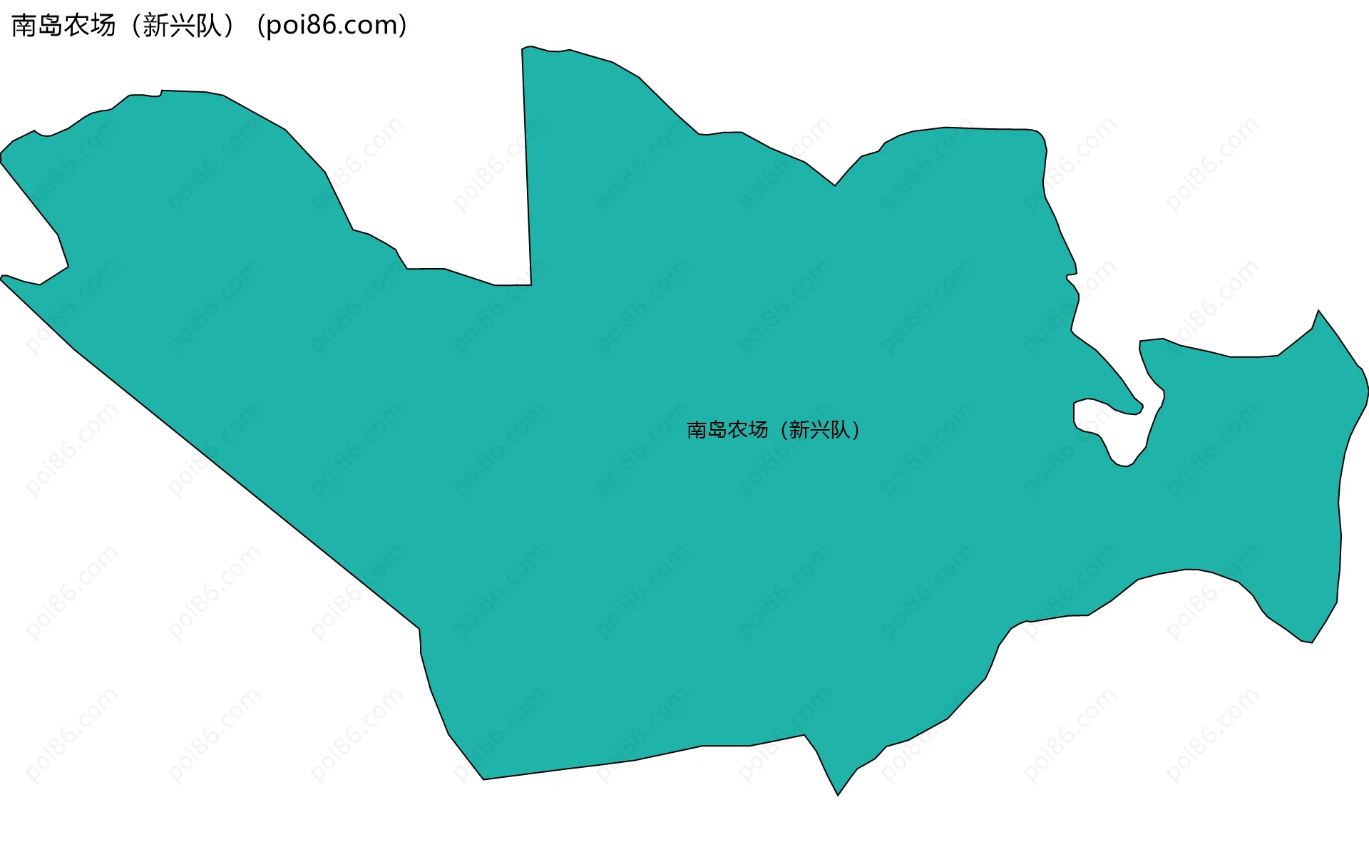 南岛农场（新兴队）边界地图