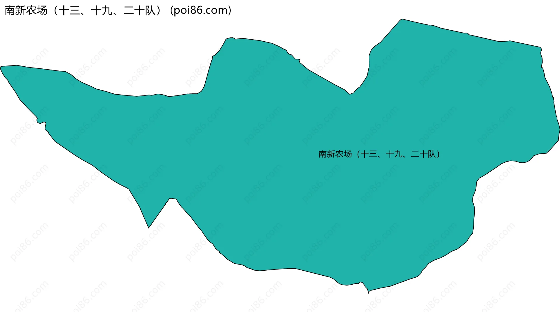 南新农场（十三、十九、二十队）边界地图