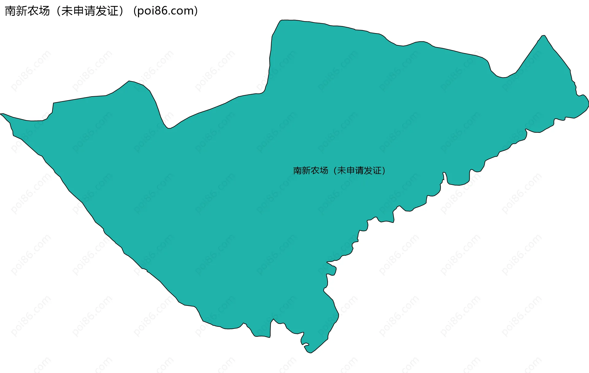 南新农场（未申请发证）边界地图