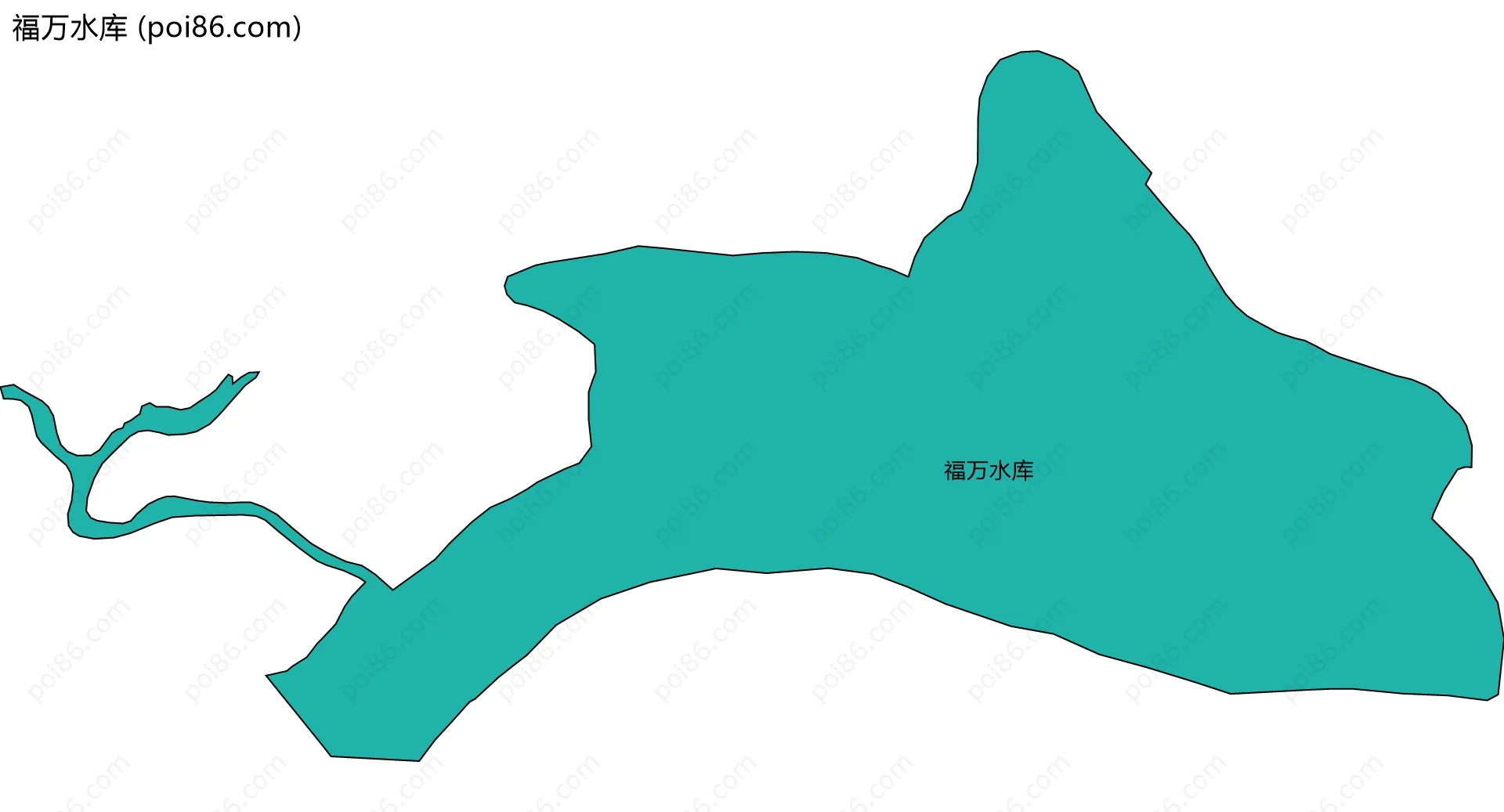 福万水库边界地图