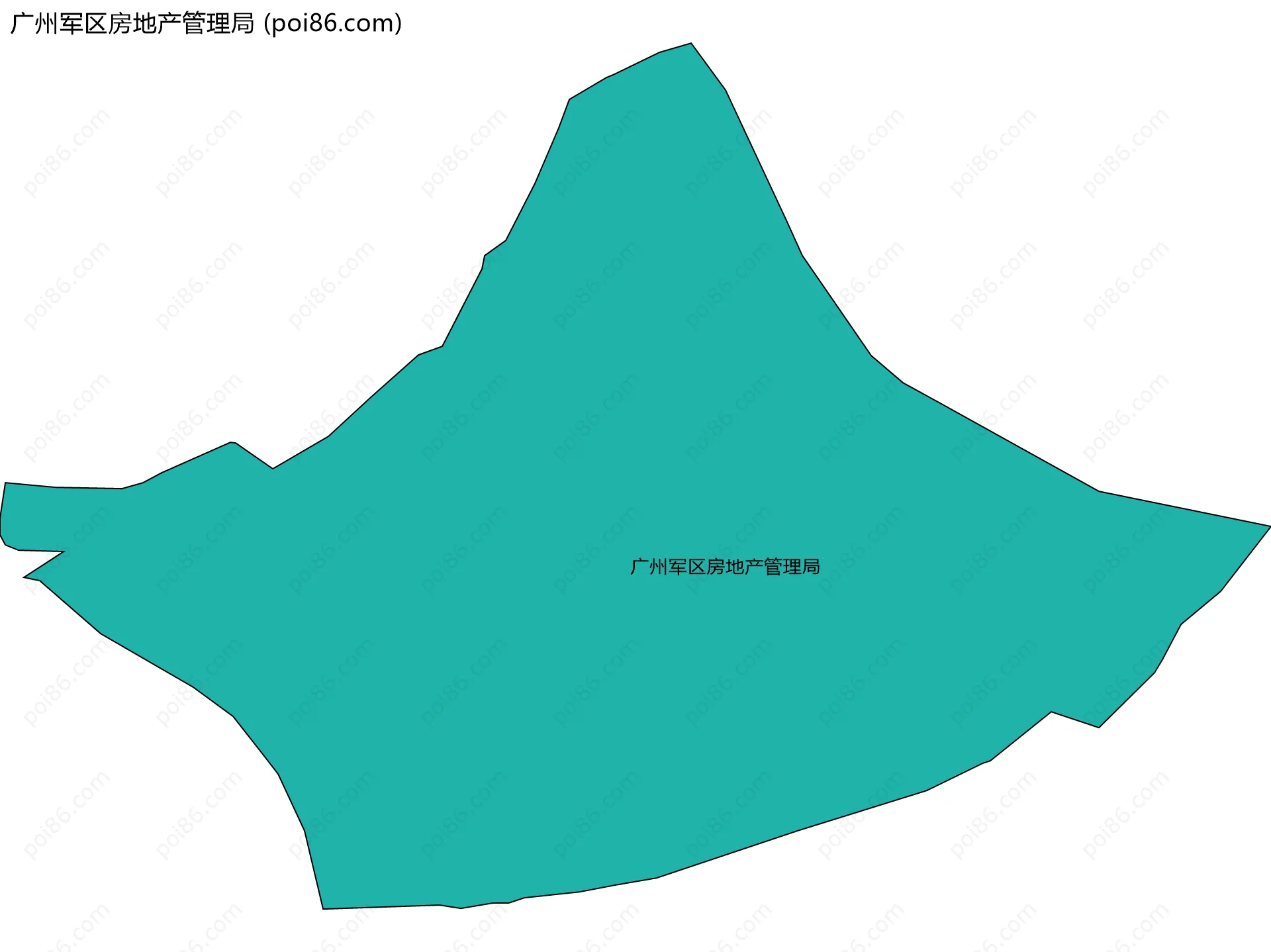 广州军区房地产管理局边界地图