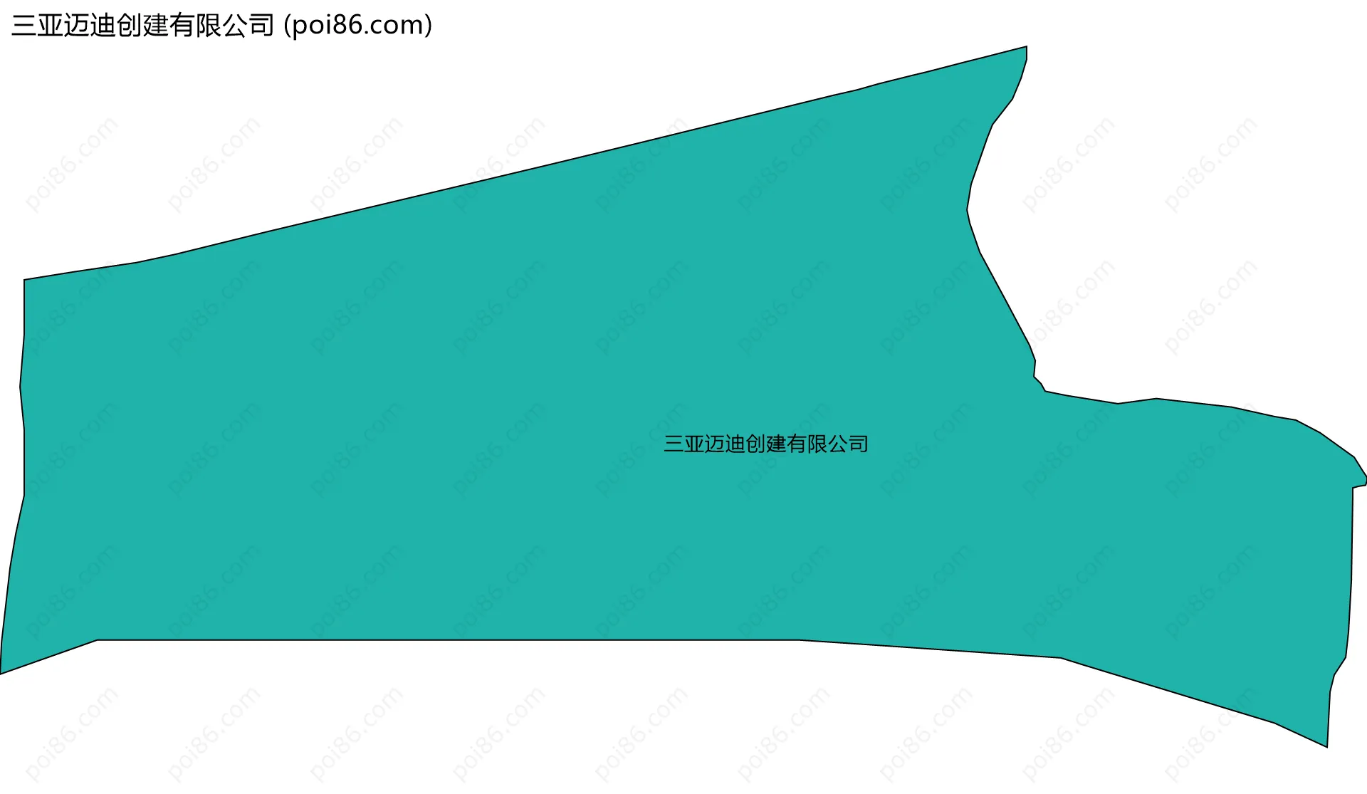 三亚迈迪创建有限公司边界地图