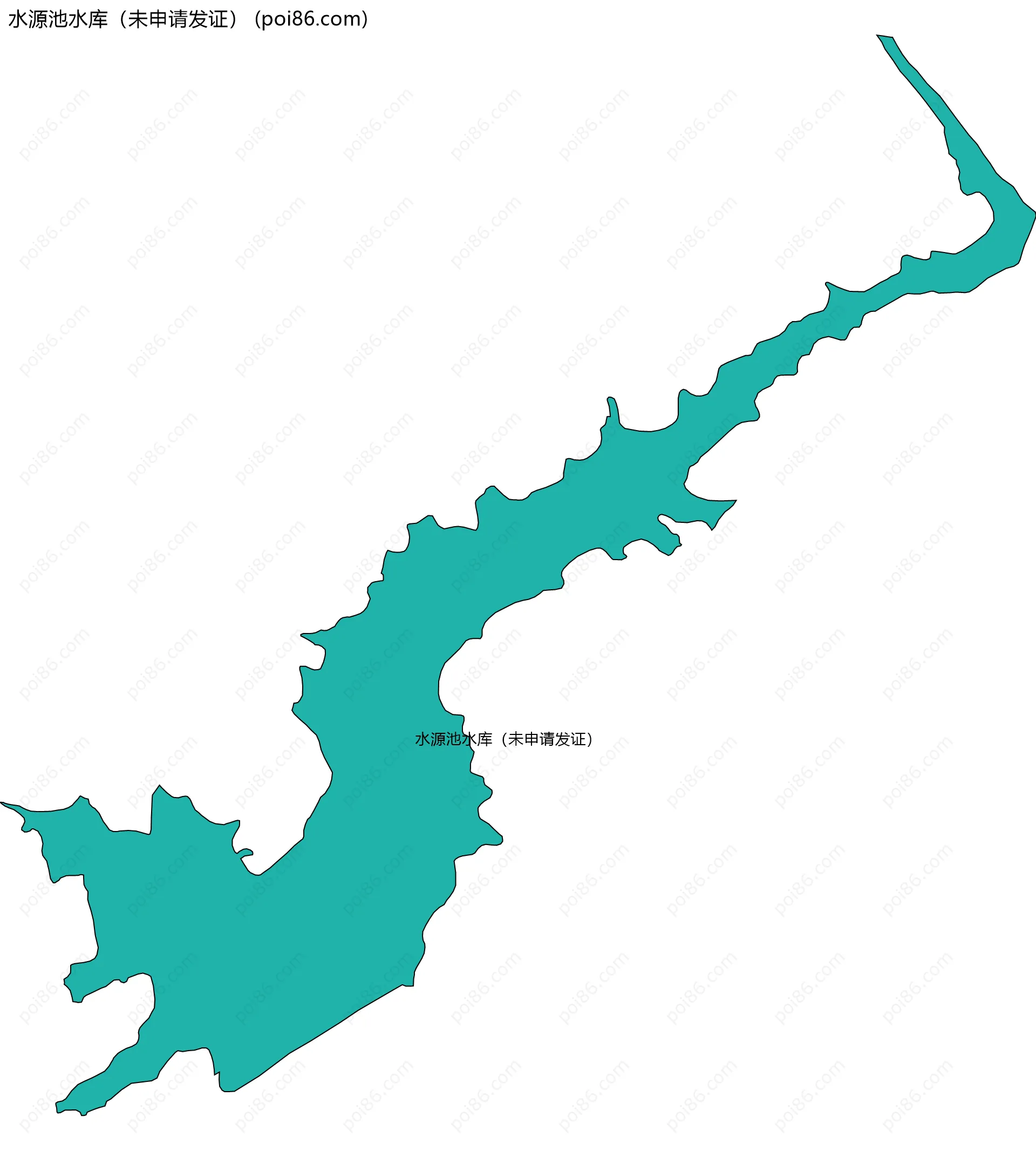 水源池水库（未申请发证）边界地图