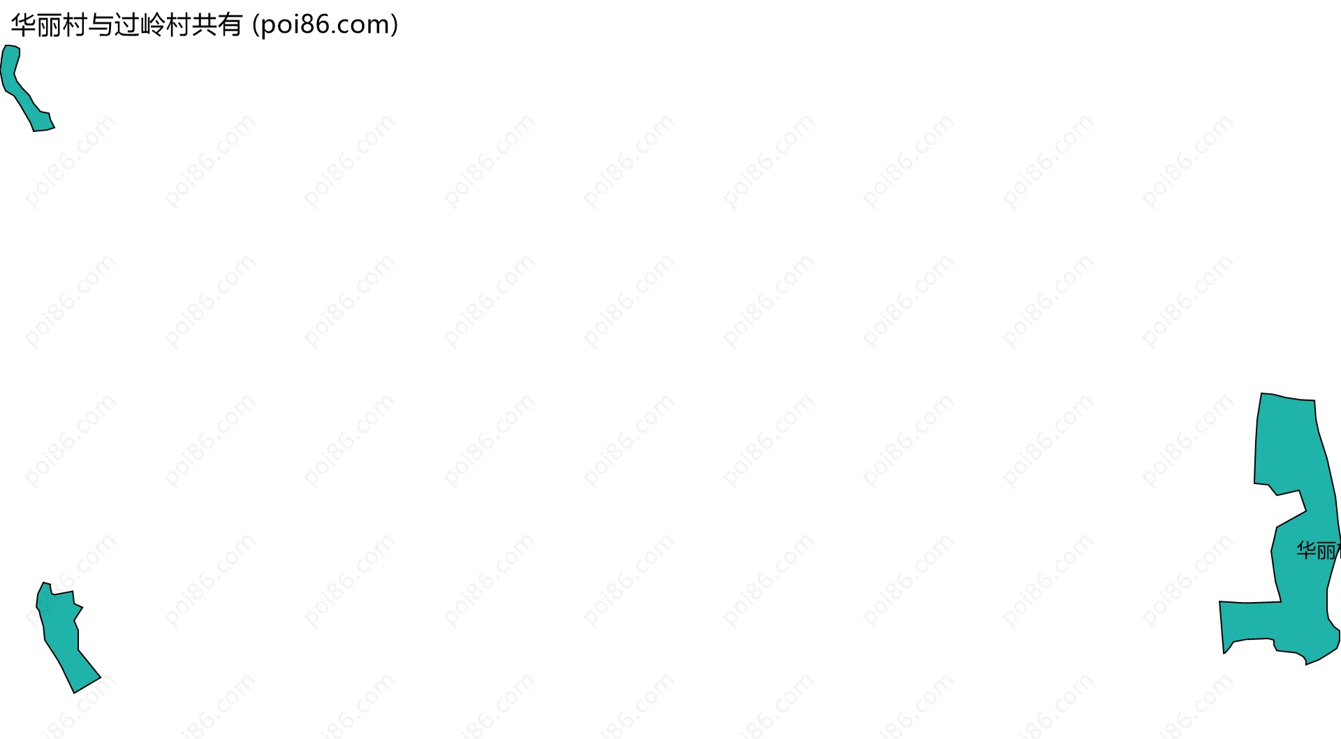 华丽村与过岭村共有边界地图