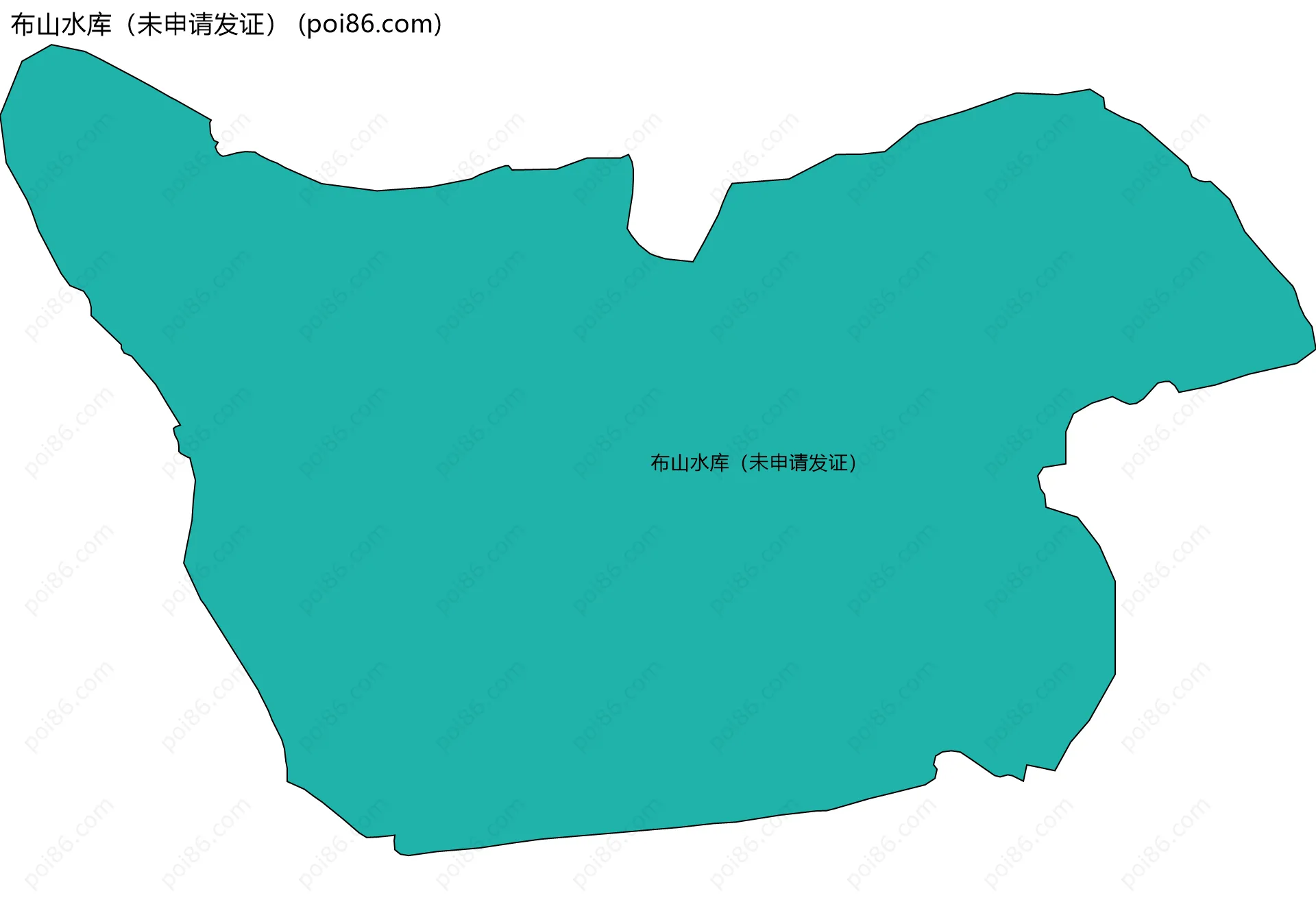 布山水库（未申请发证）边界地图