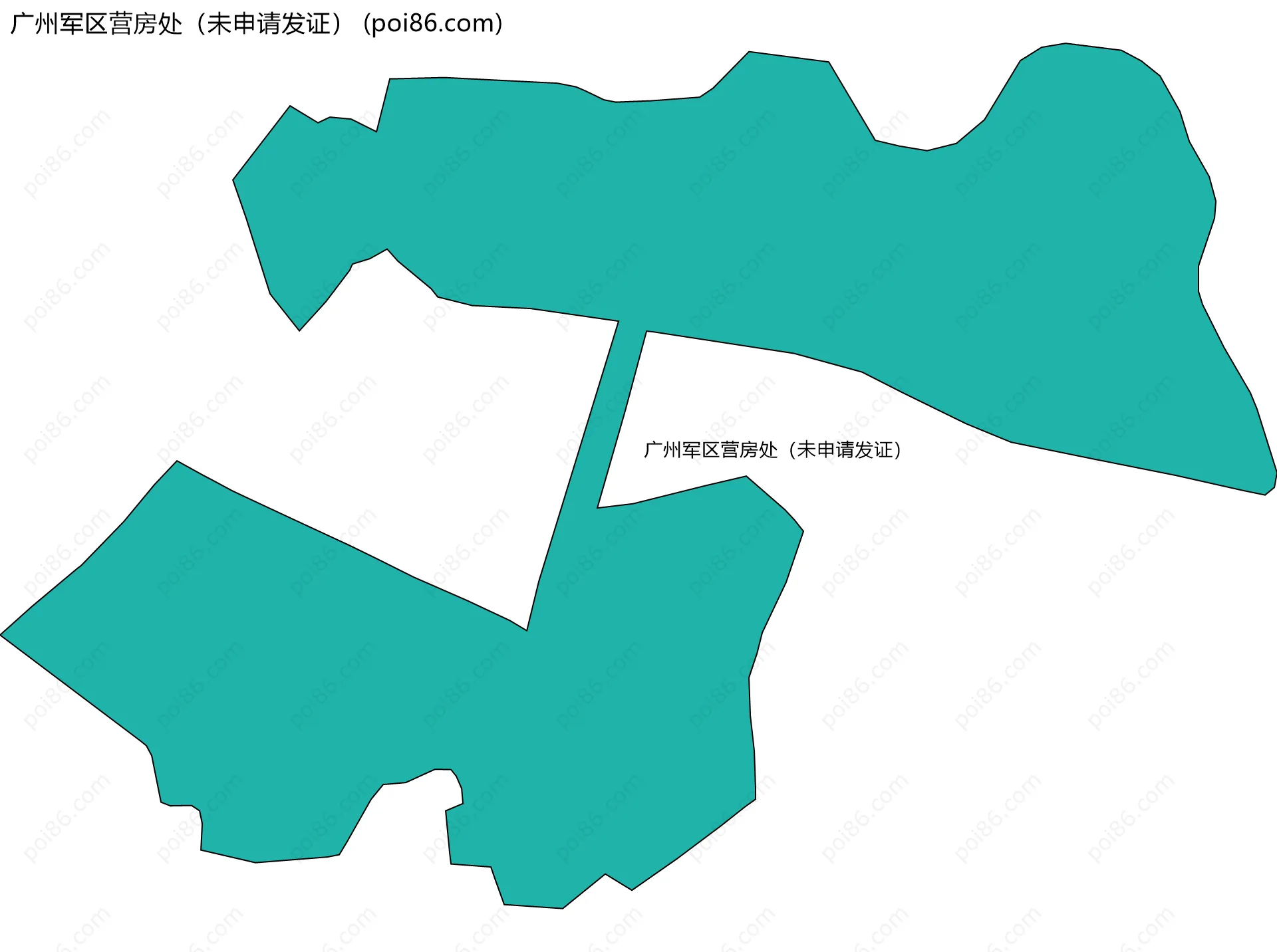广州军区营房处（未申请发证）边界地图