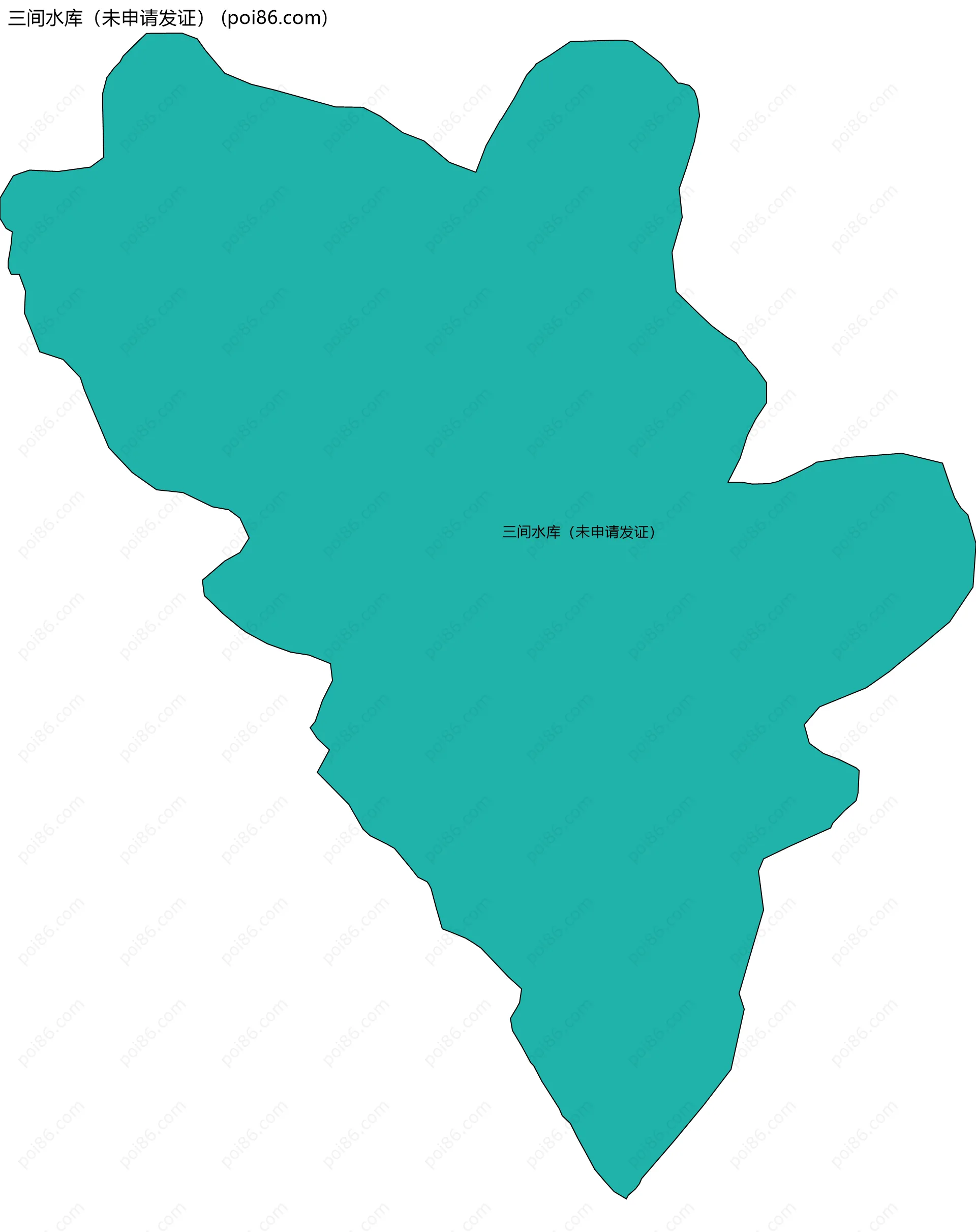 三间水库（未申请发证）边界地图