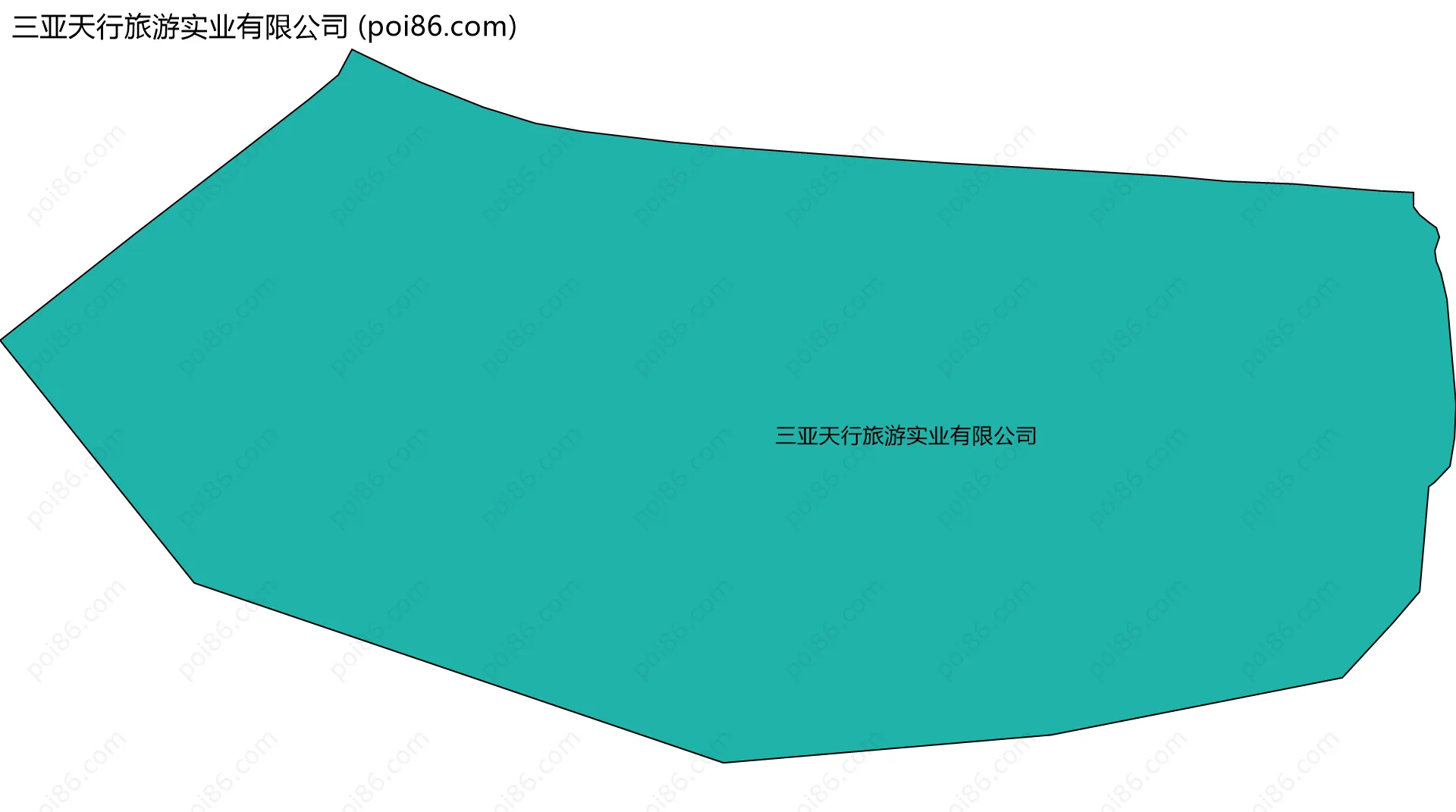 三亚天行旅游实业有限公司边界地图