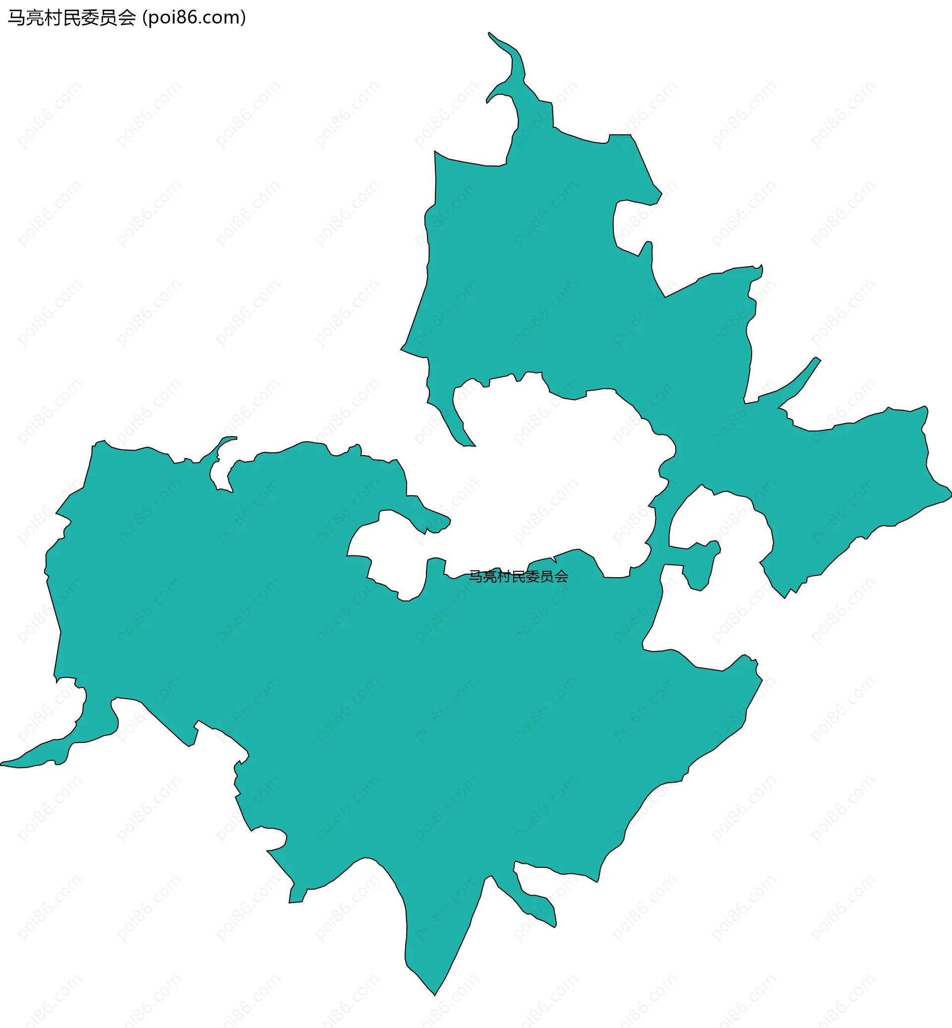 马亮村民委员会边界地图