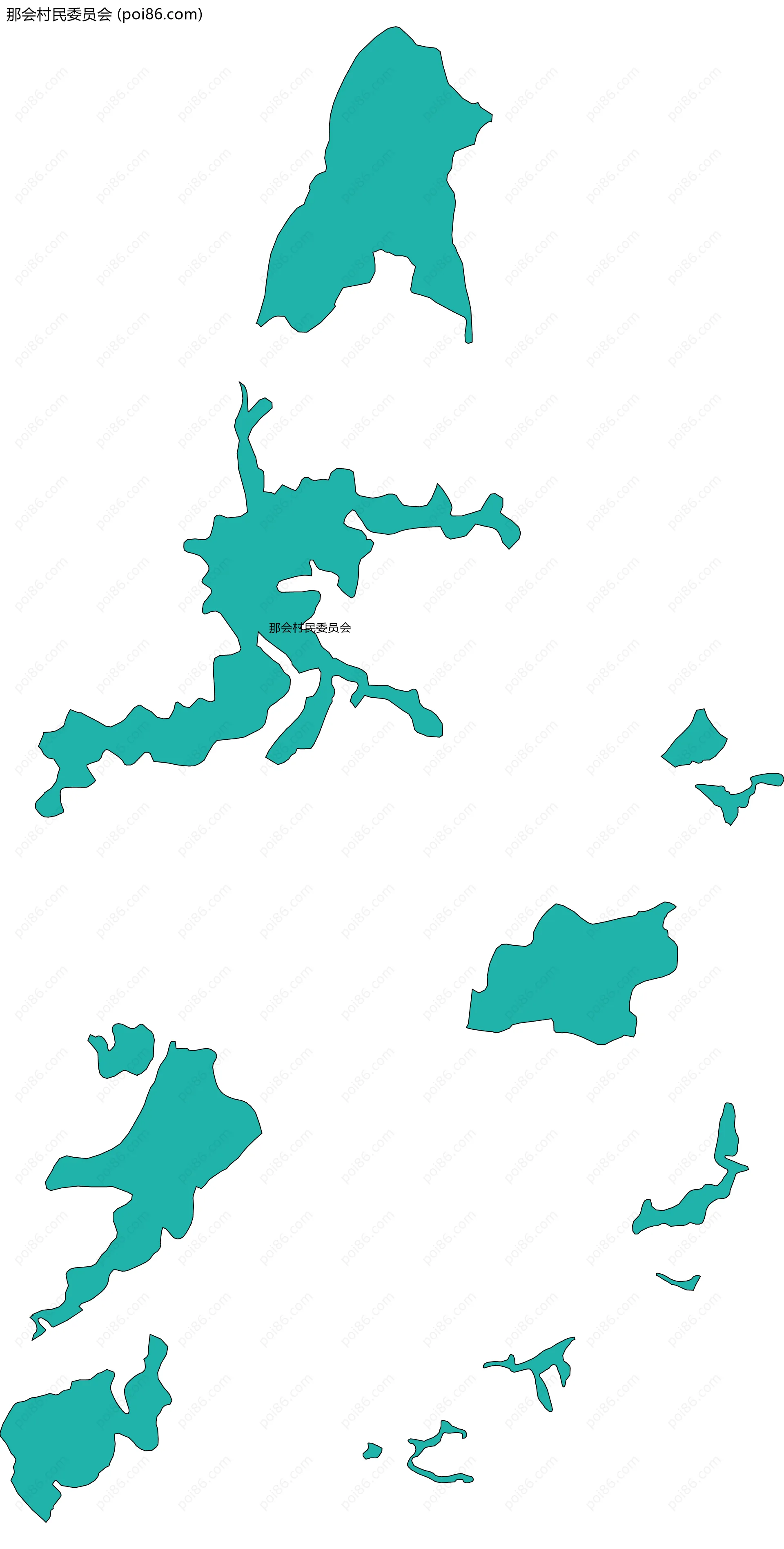 那会村民委员会边界地图