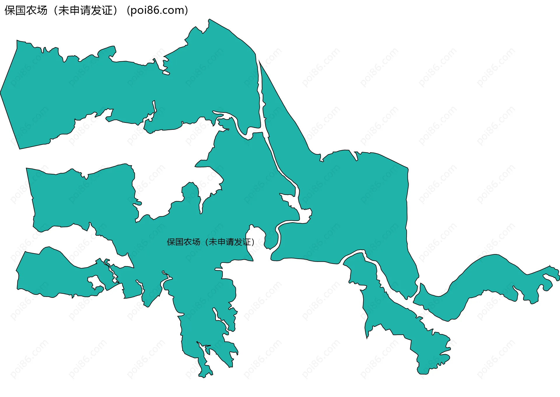 保国农场（未申请发证）边界地图