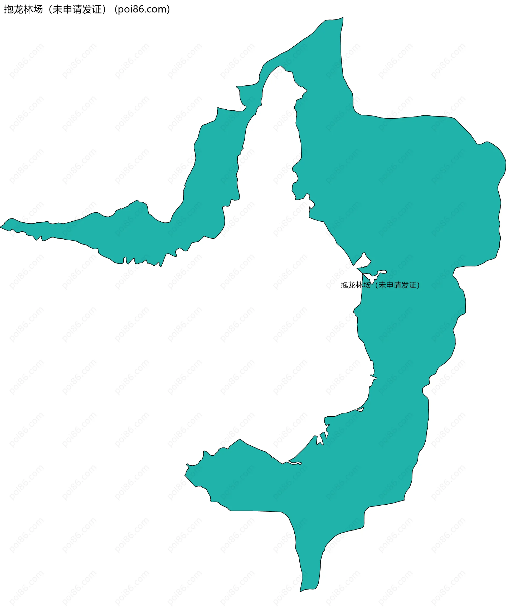 抱龙林场（未申请发证）边界地图