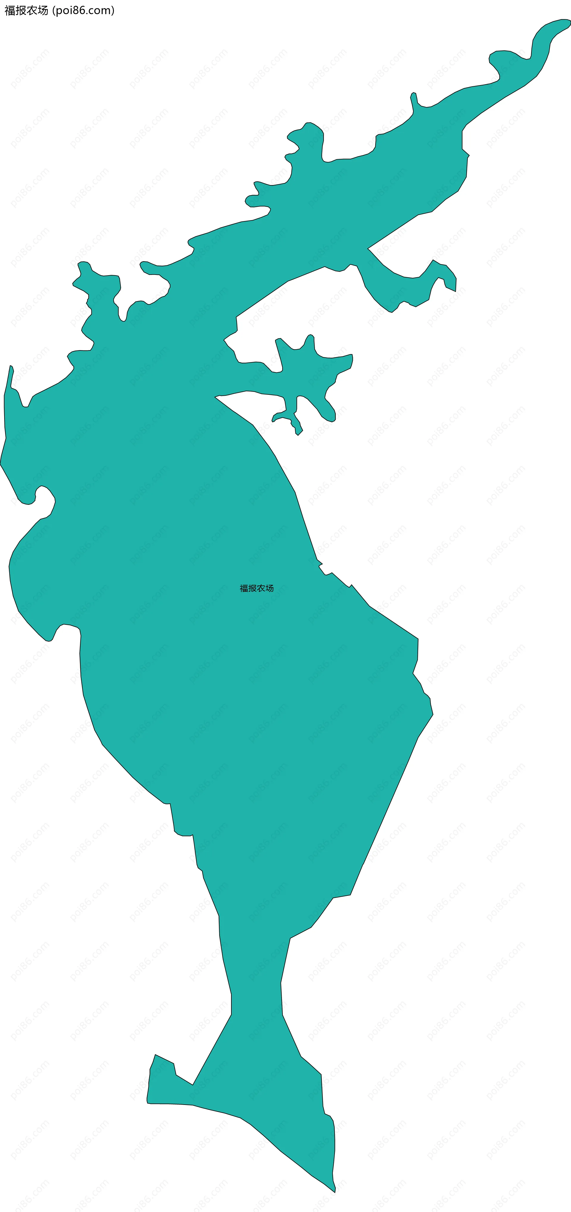 福报农场边界地图