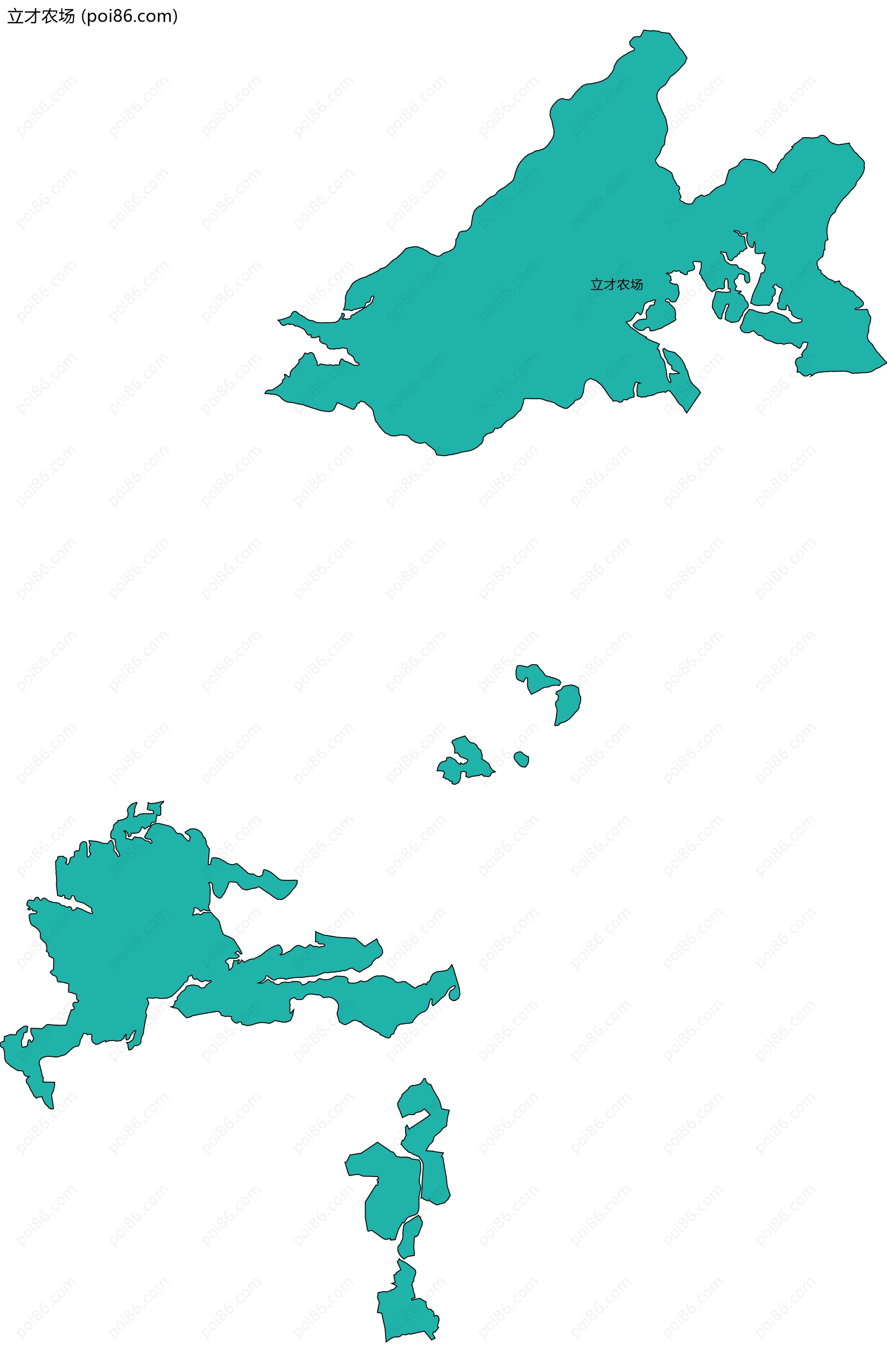 立才农场边界地图