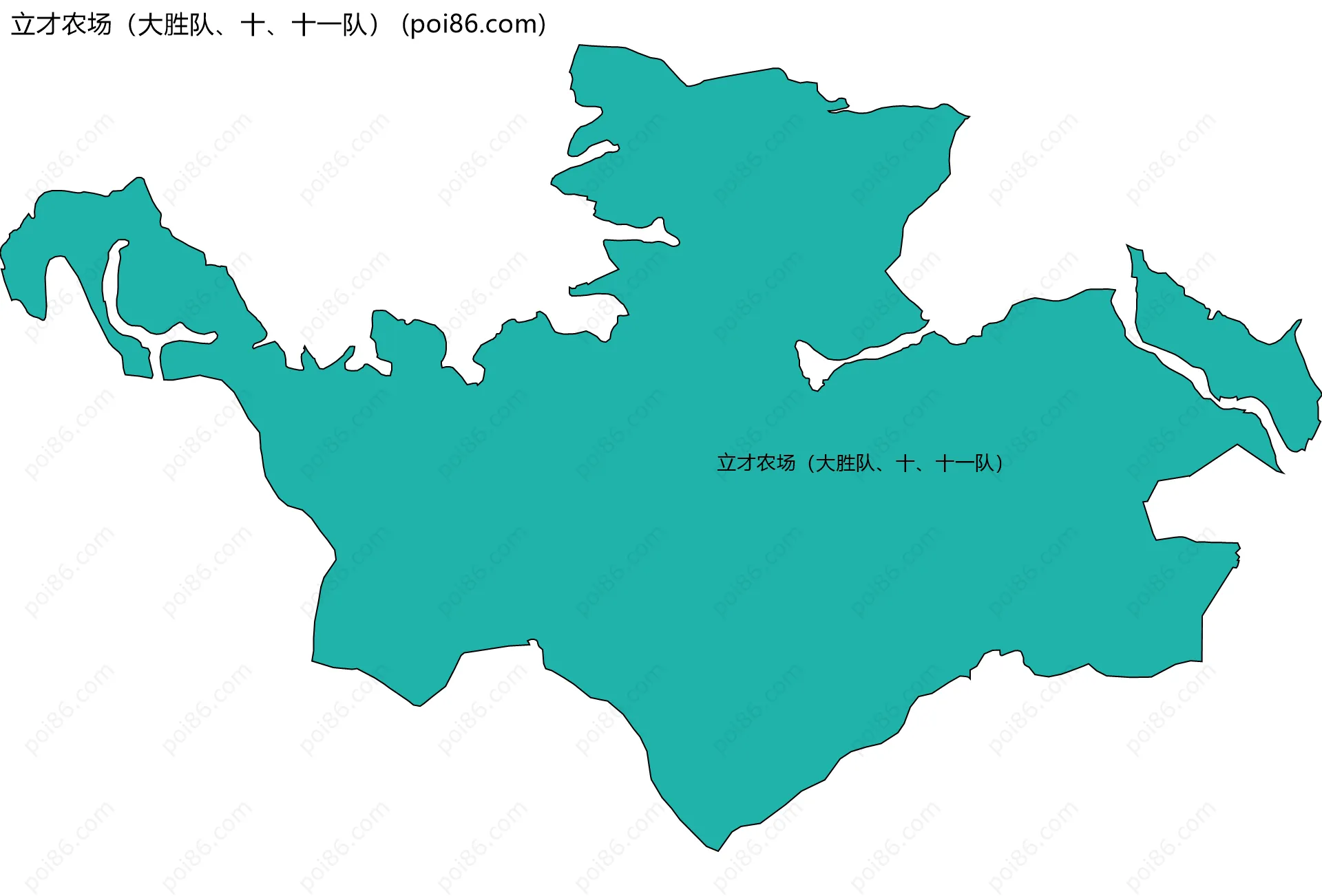 立才农场（大胜队、十、十一队）边界地图