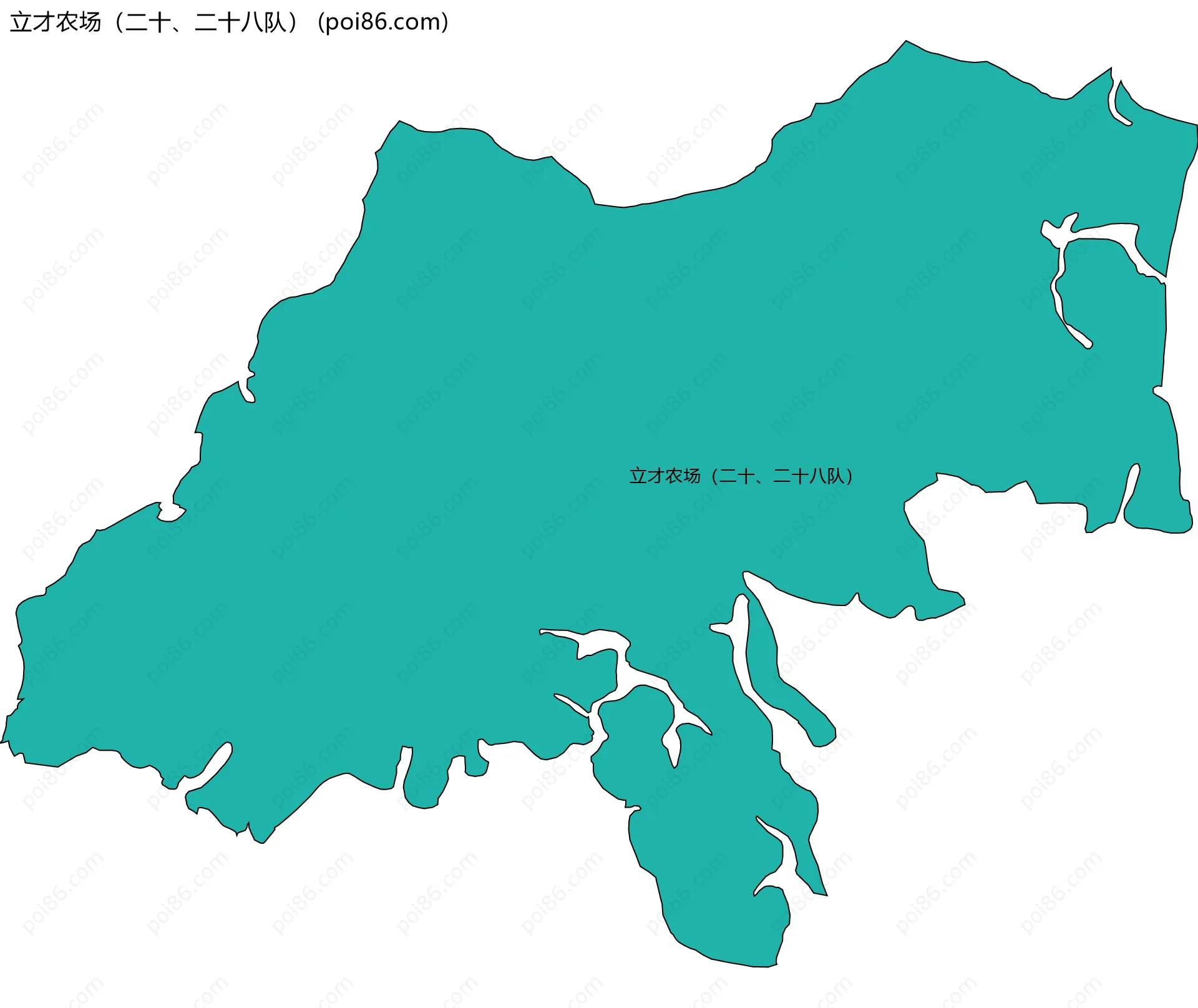 立才农场（二十、二十八队）边界地图