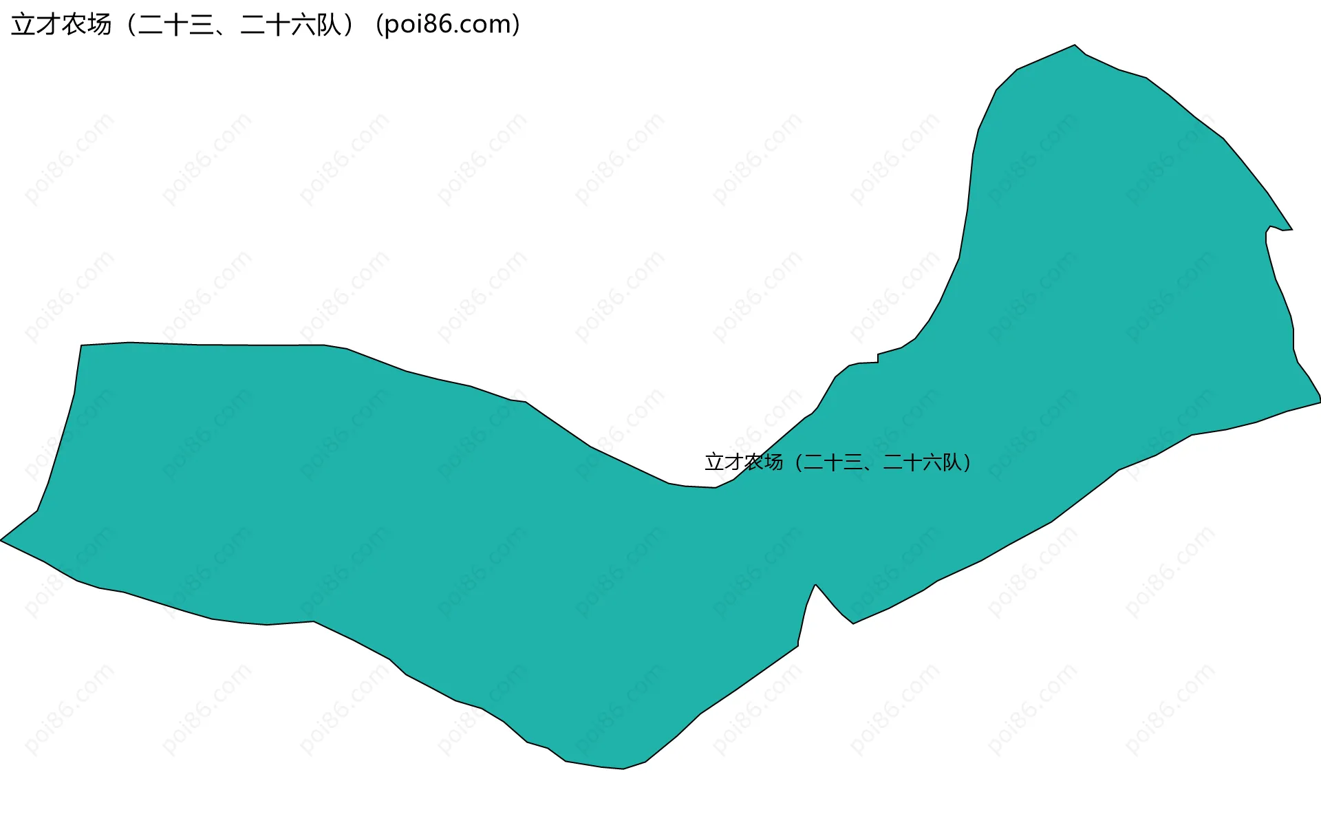 立才农场（二十三、二十六队）边界地图