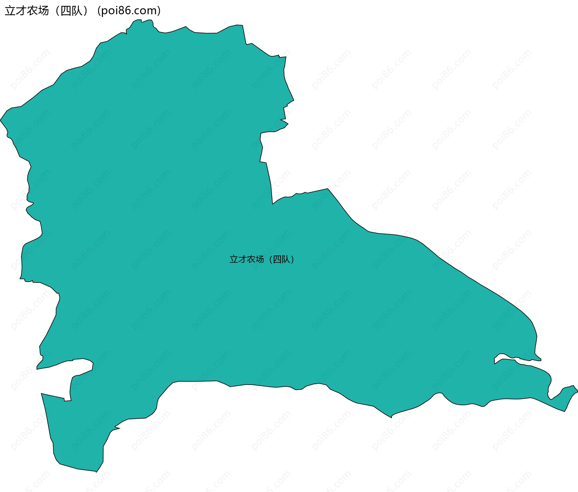 立才农场（四队）边界地图
