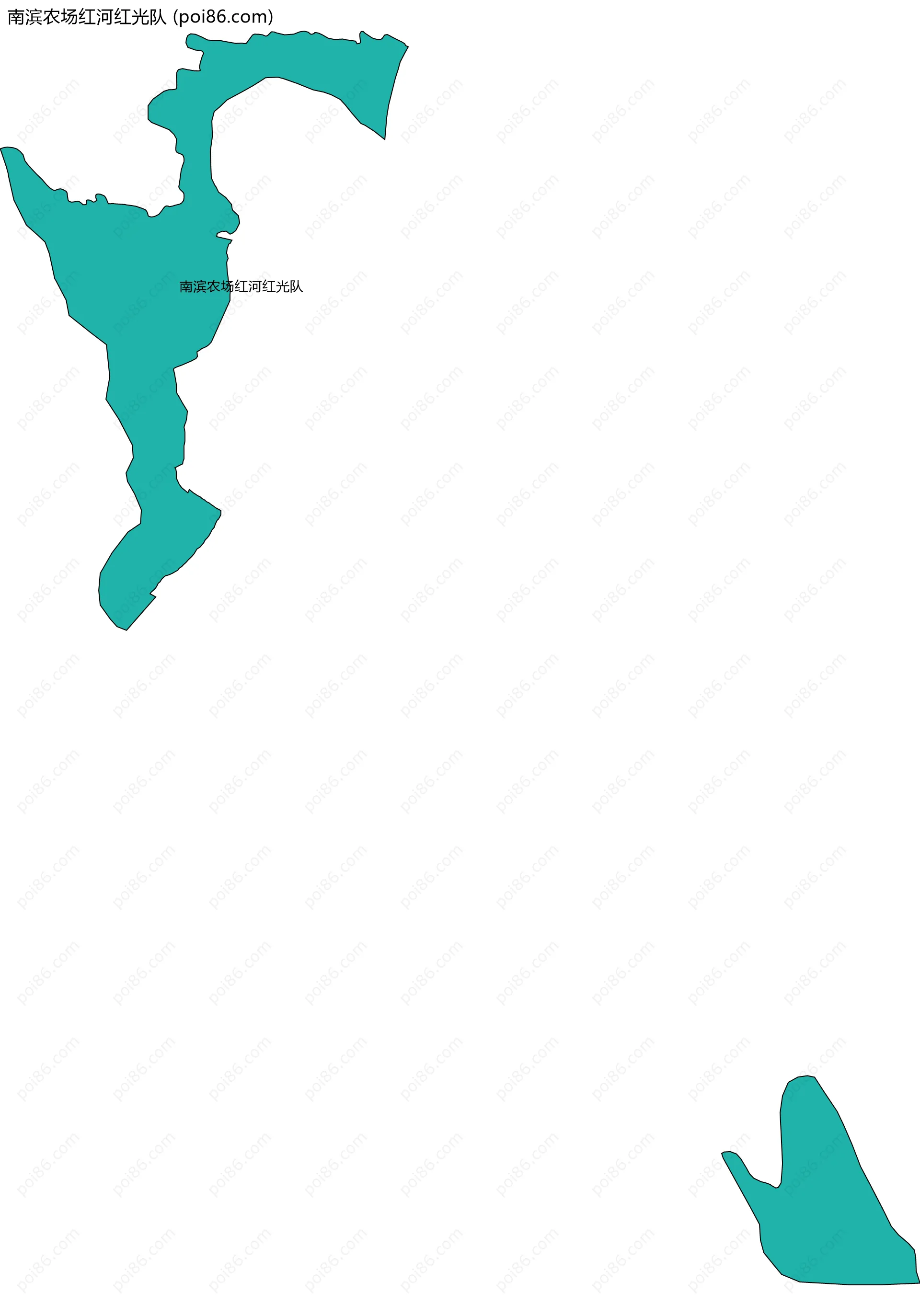南滨农场红河红光队边界地图