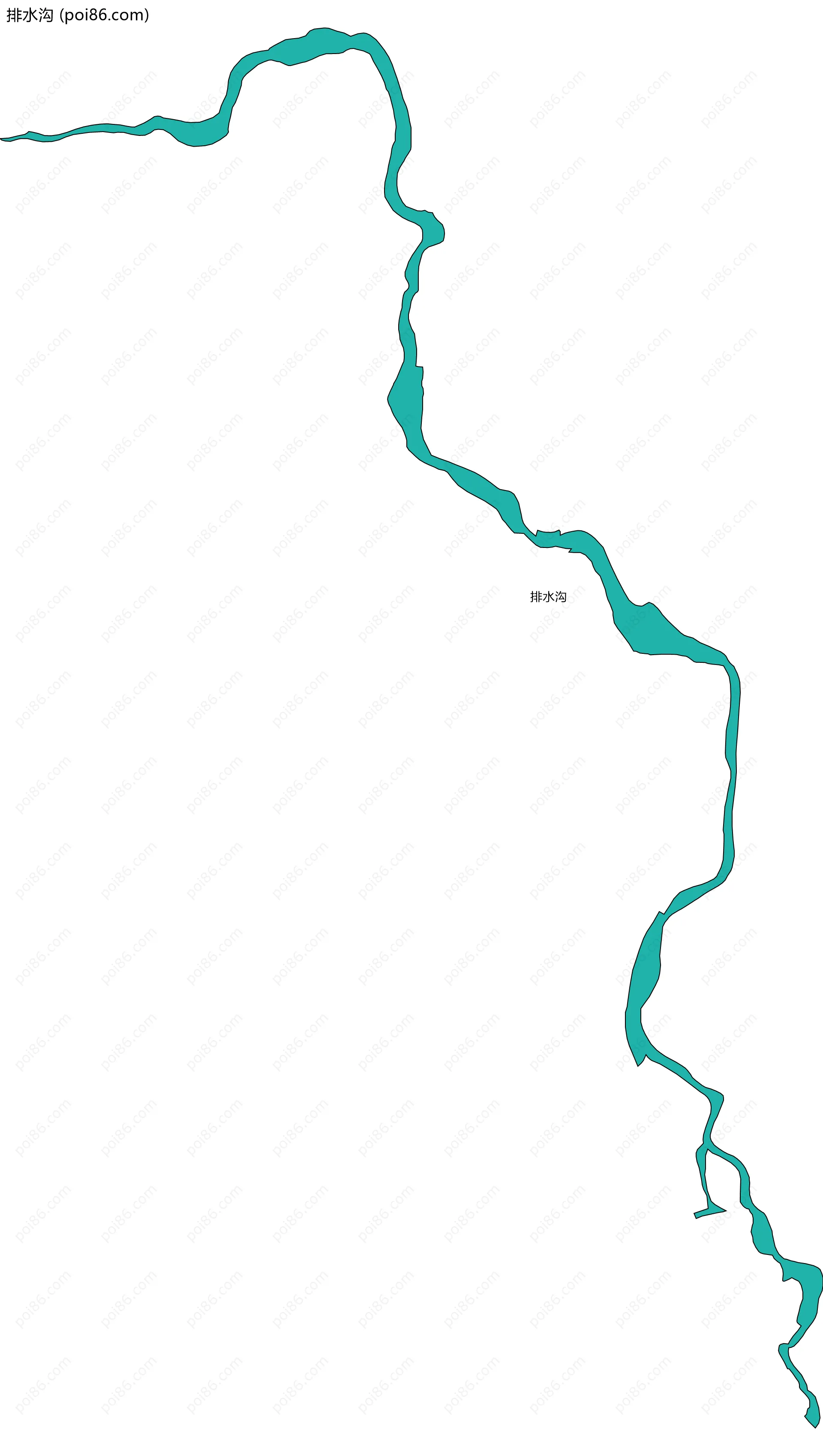 排水沟边界地图