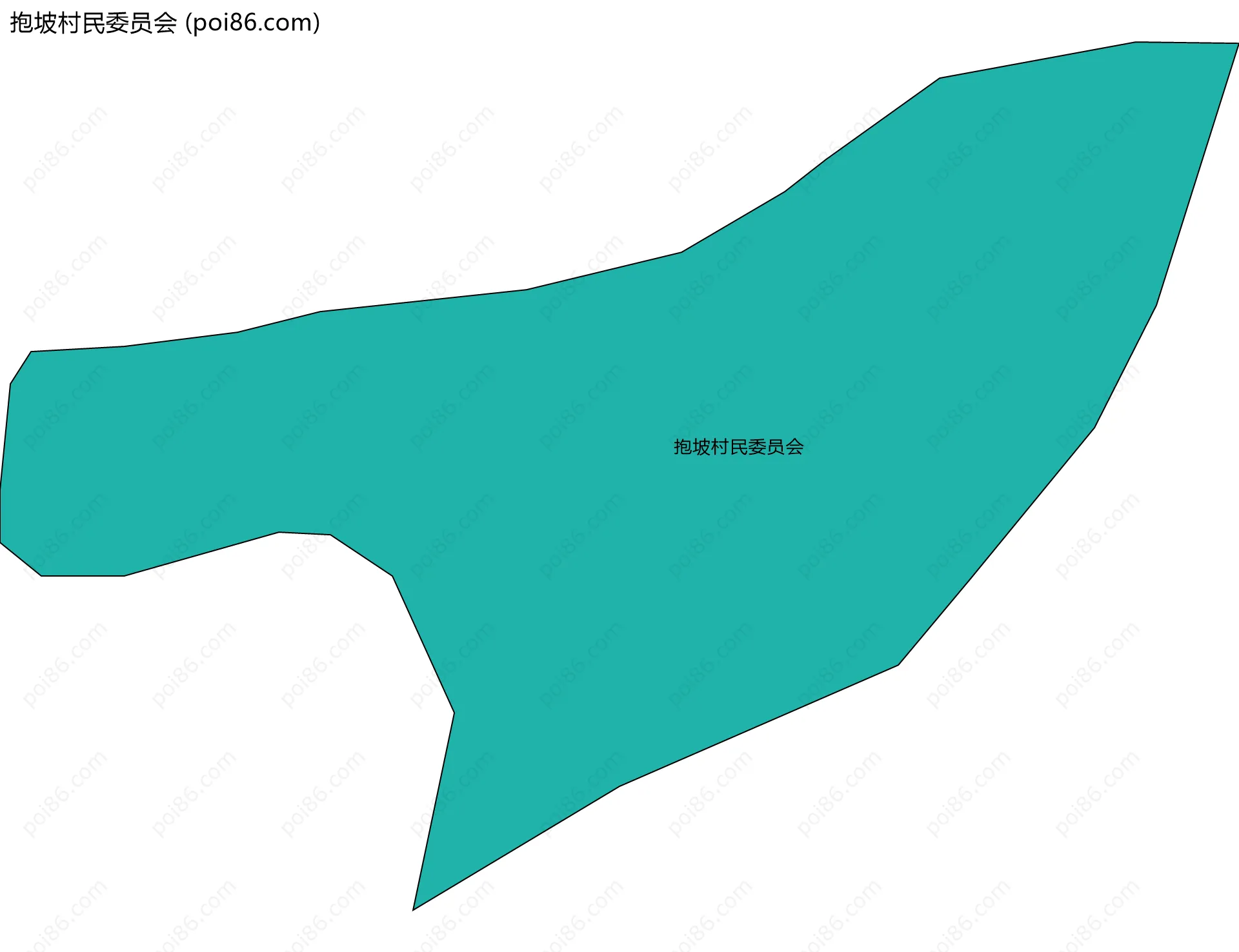 抱坡村民委员会边界地图